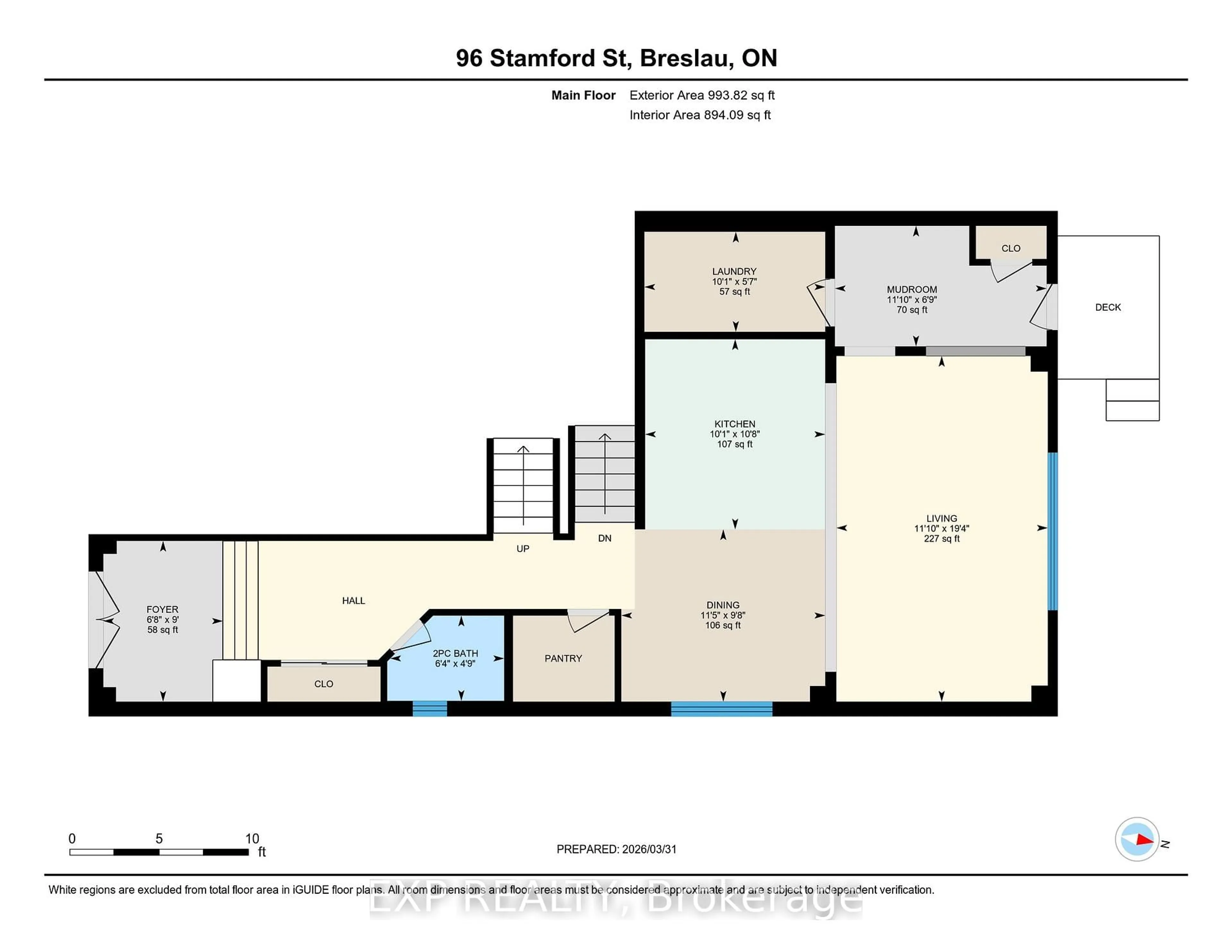 Floor plan for 96 Stamford St, Woolwich Ontario N0B 1M0