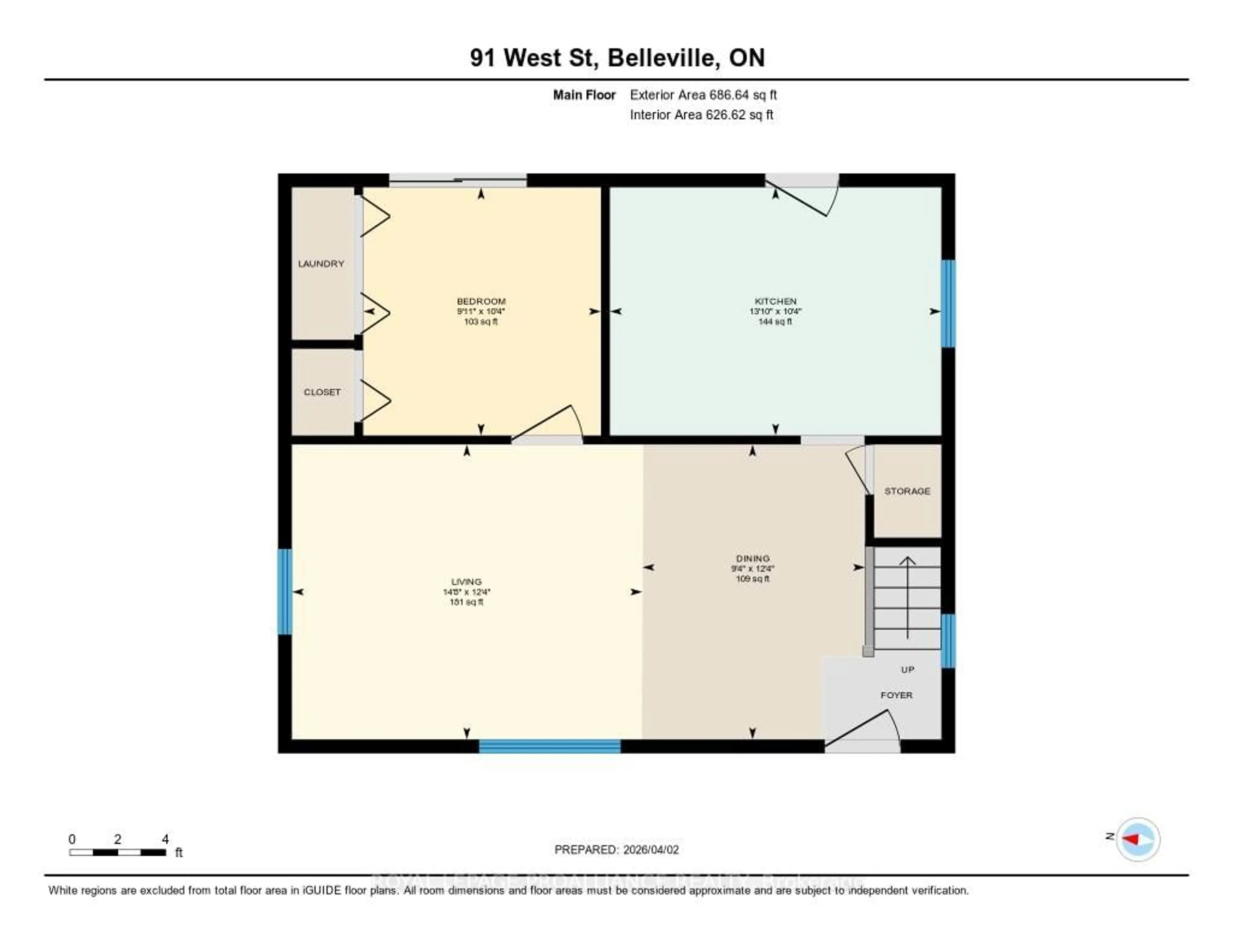 Floor plan for 91 West St, Belleville Ontario K8N 4X6