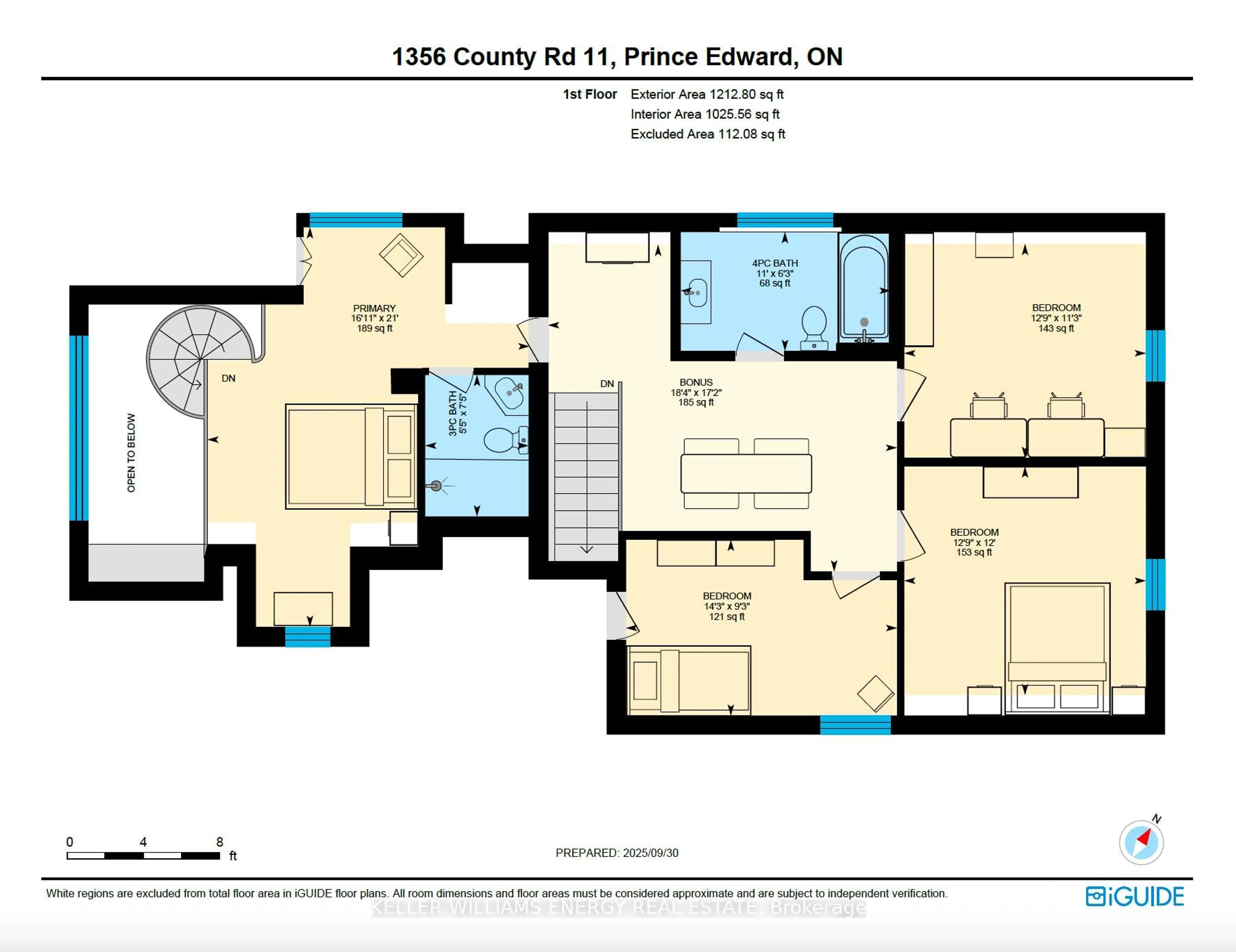 Floor plan for 1356 County Road 11, Prince Edward County Ontario K0K 2T0