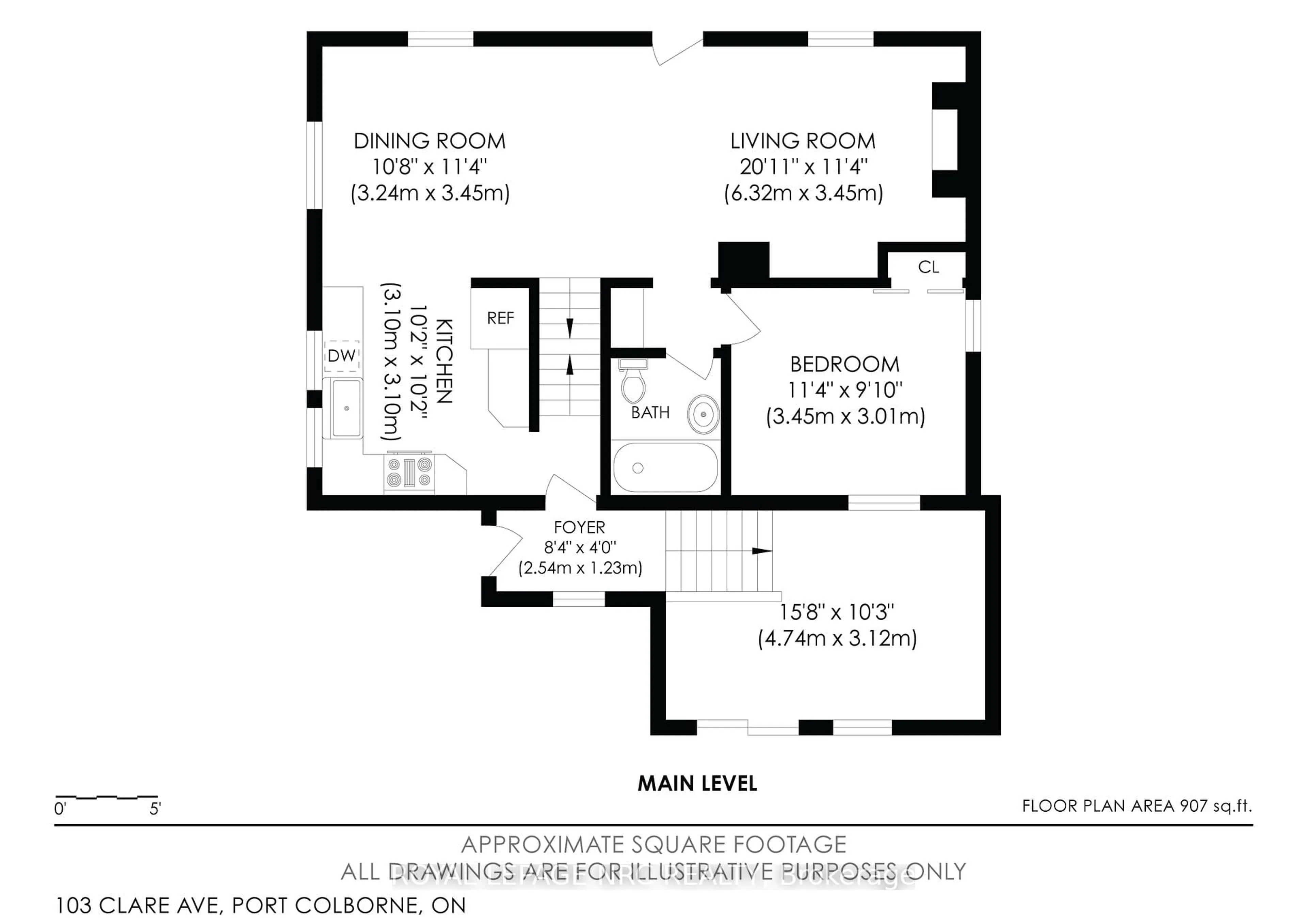Floor plan for 103 Clare Ave, Port Colborne Ontario L3K 5H6