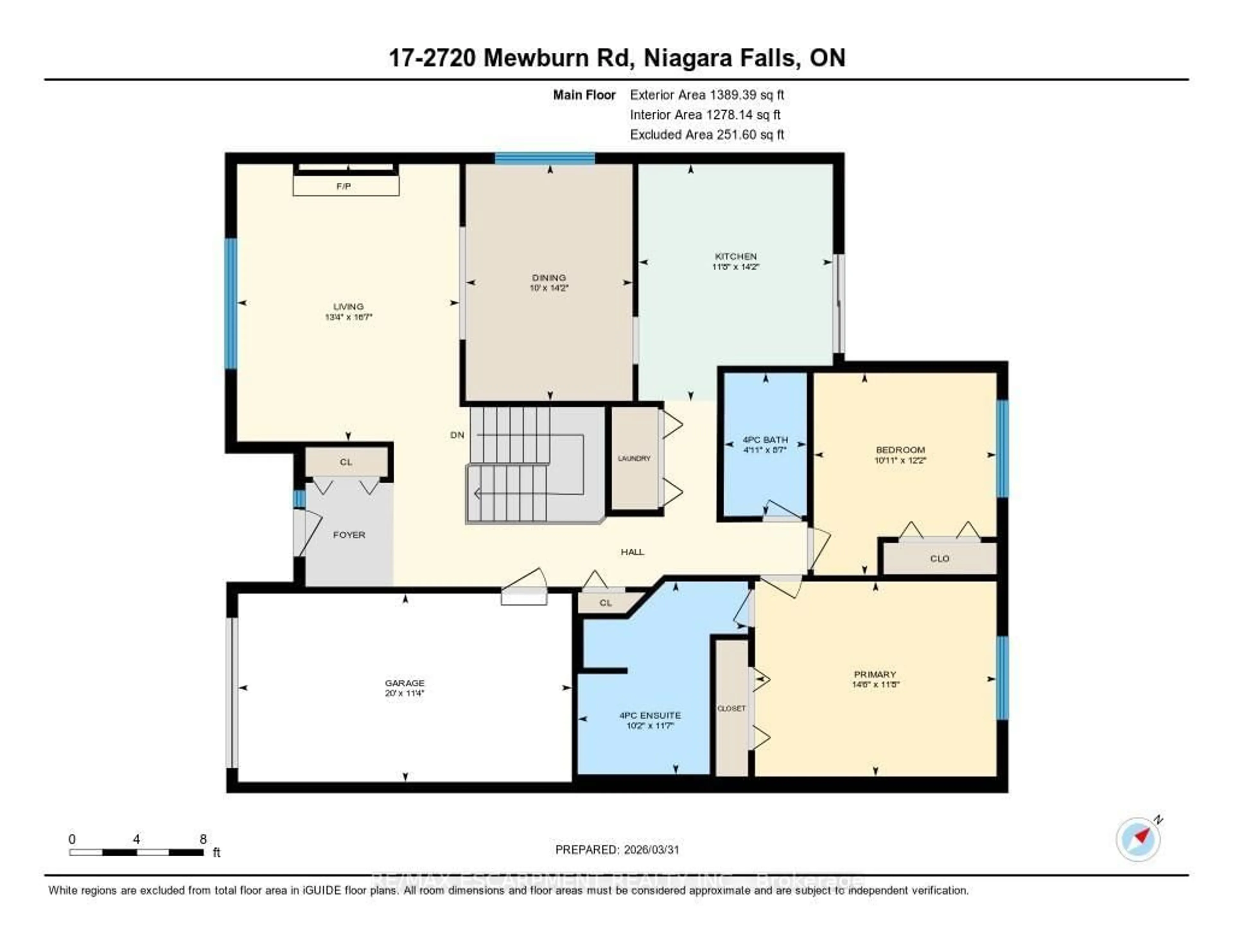 Floor plan for 2720 Mewburn Rd #17, Niagara Falls Ontario L2J 4J5