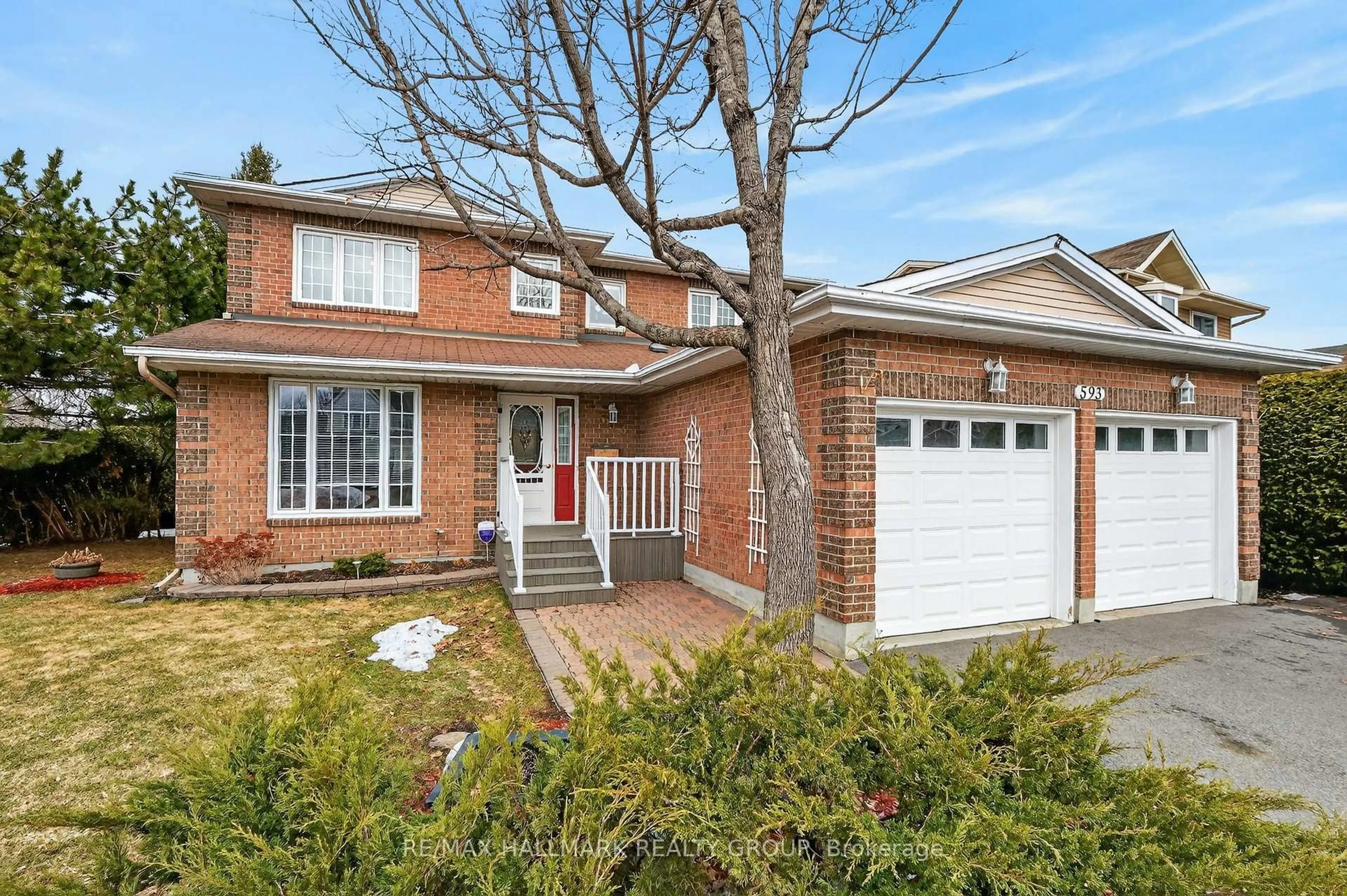 Home with brick exterior material, street for 593 Du Buisson Cres, Orleans Ontario K4A 3A4