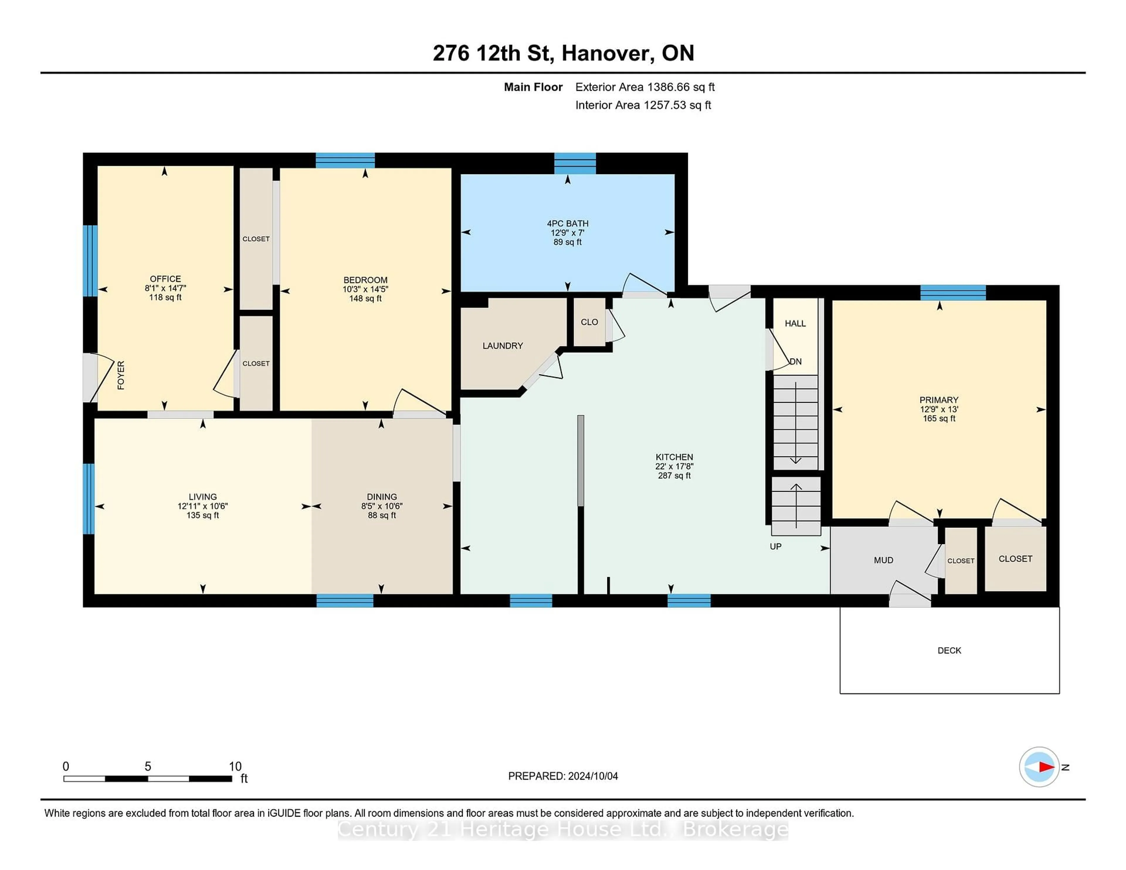 Floor plan for 276 12TH St, Hanover Ontario N4N 1V3