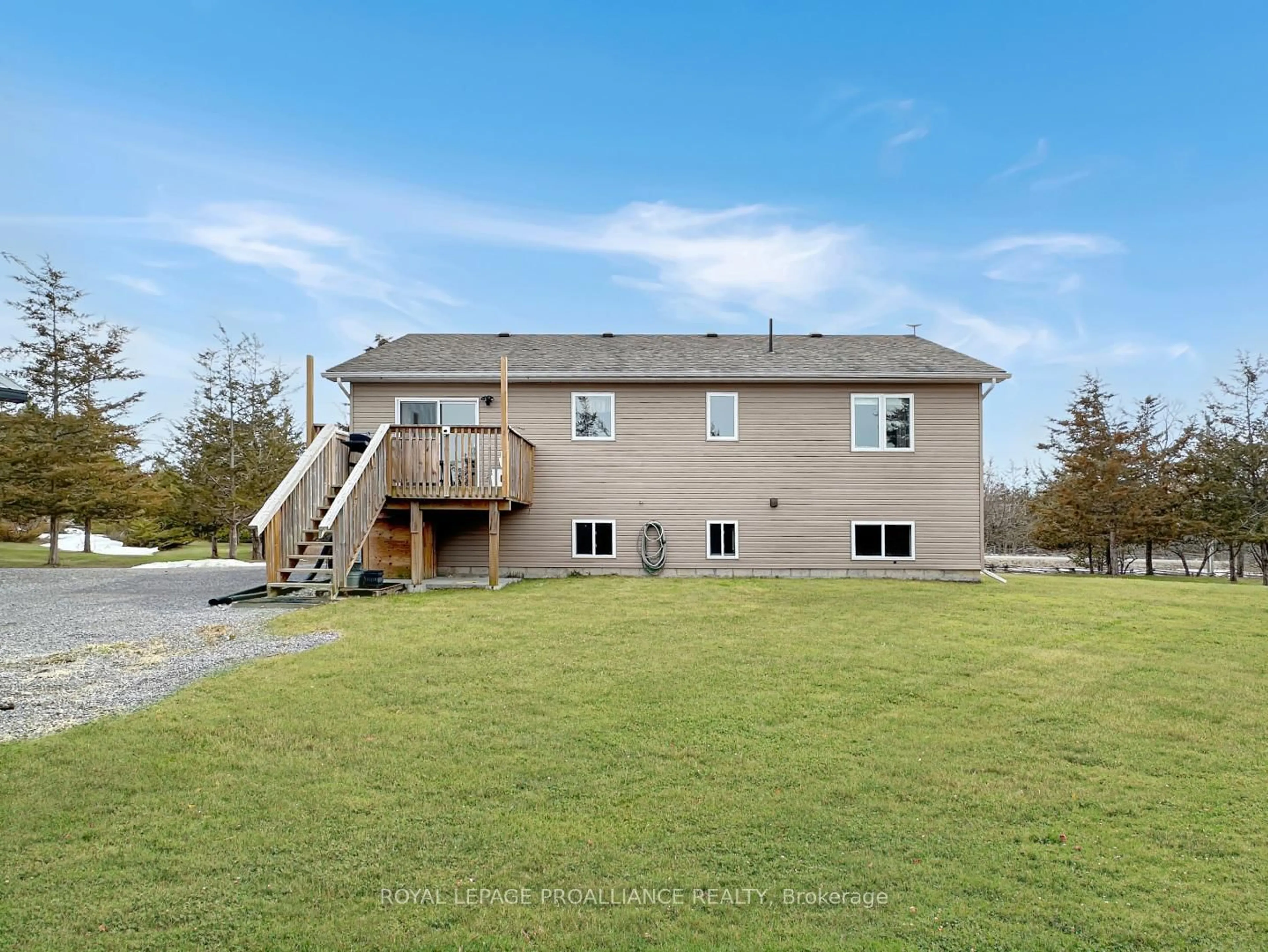 A pic from outside/outdoor area/front of a property/back of a property/a pic from drone, water/lake/river/ocean view for 2073 Shannon Rd, Shannonville Ontario K0K 3A0