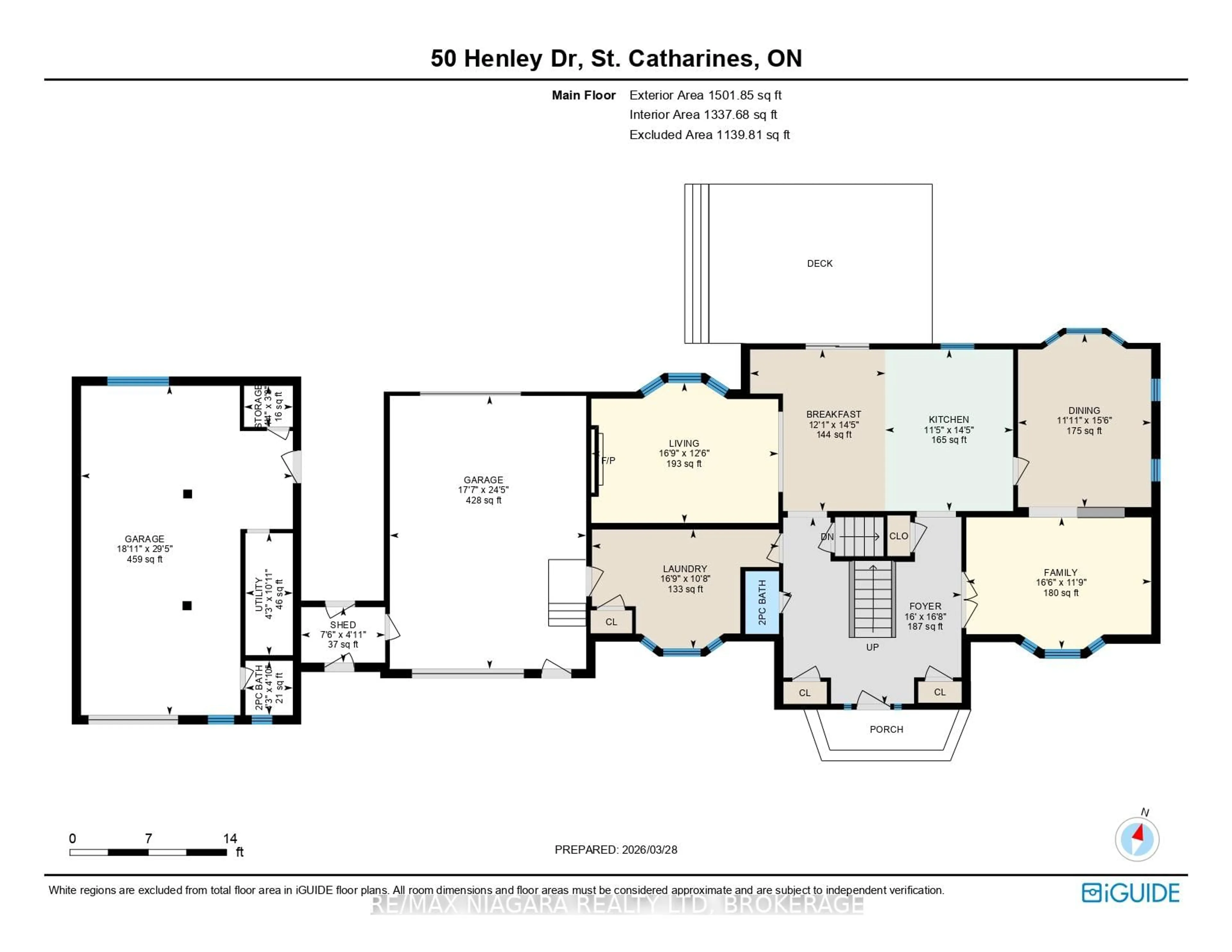 Floor plan for 50 Henley Dr, St. Catharines Ontario L2N 4A9
