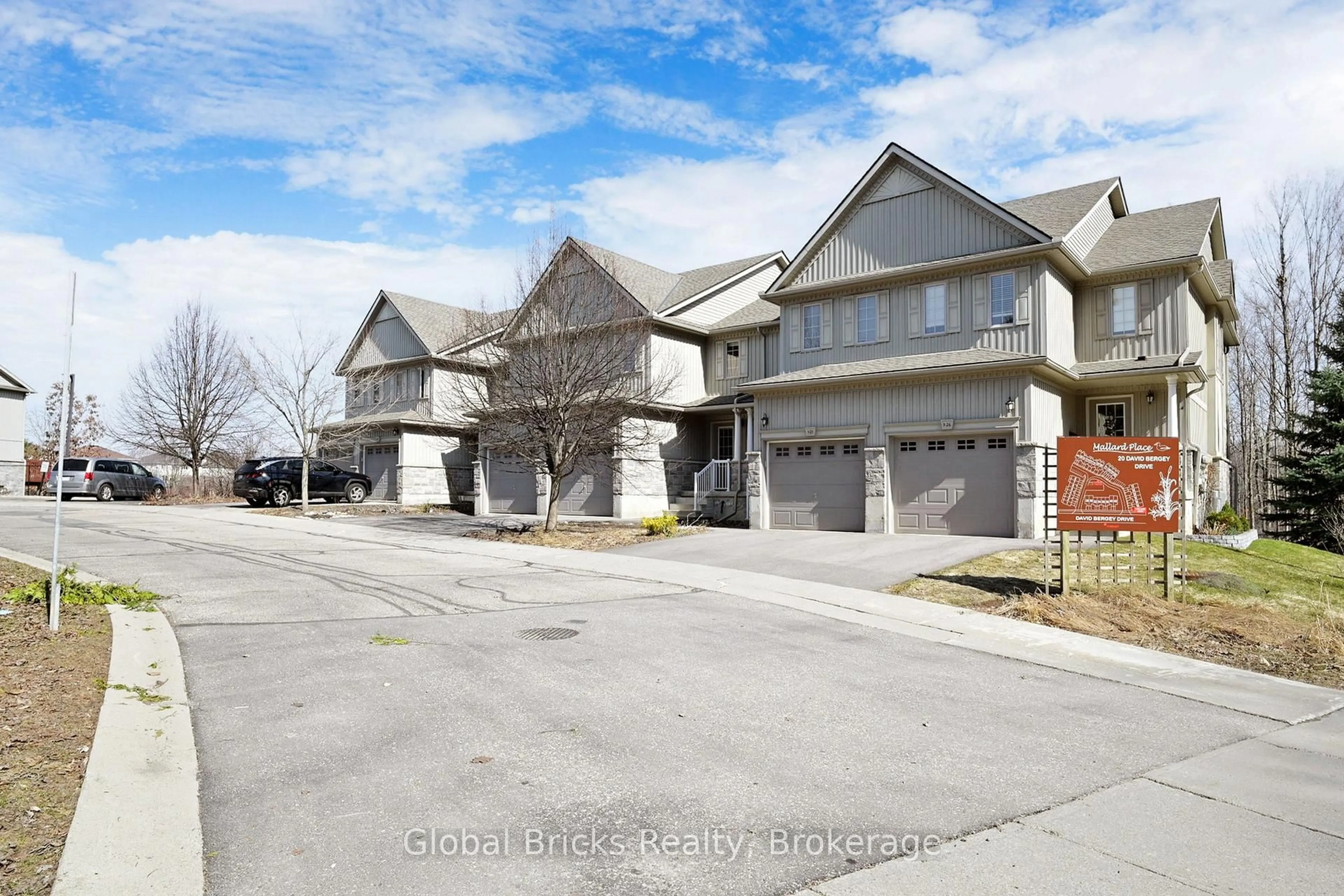 A pic from outside/outdoor area/front of a property/back of a property/a pic from drone, street for 20 David Bergey Dr #D24, Kitchener Ontario N2E 0B1