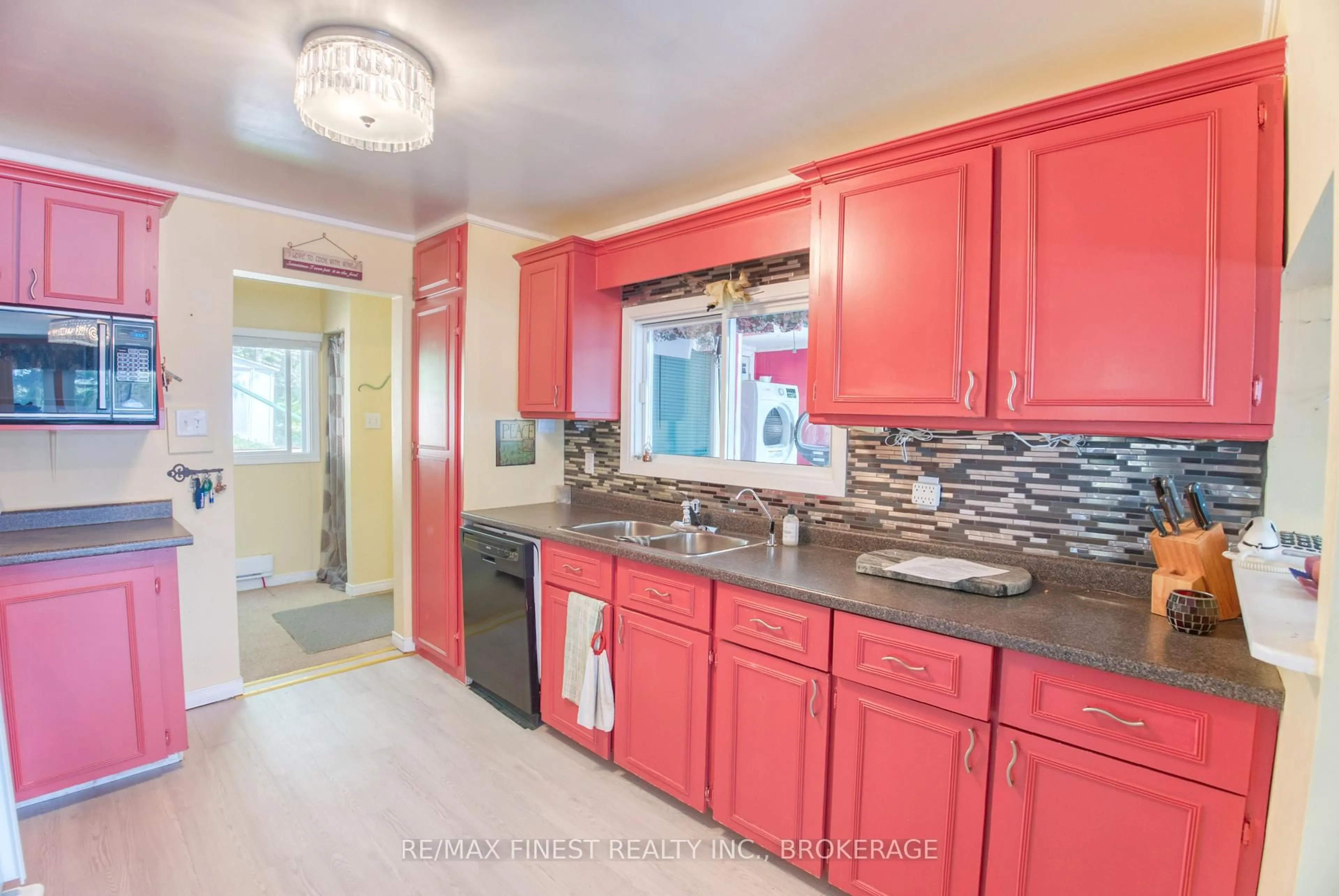 Open concept kitchen, ceramic/tile floor for 131 Bobs Lake Lane #21a, Maberly Ontario K0H 2B0