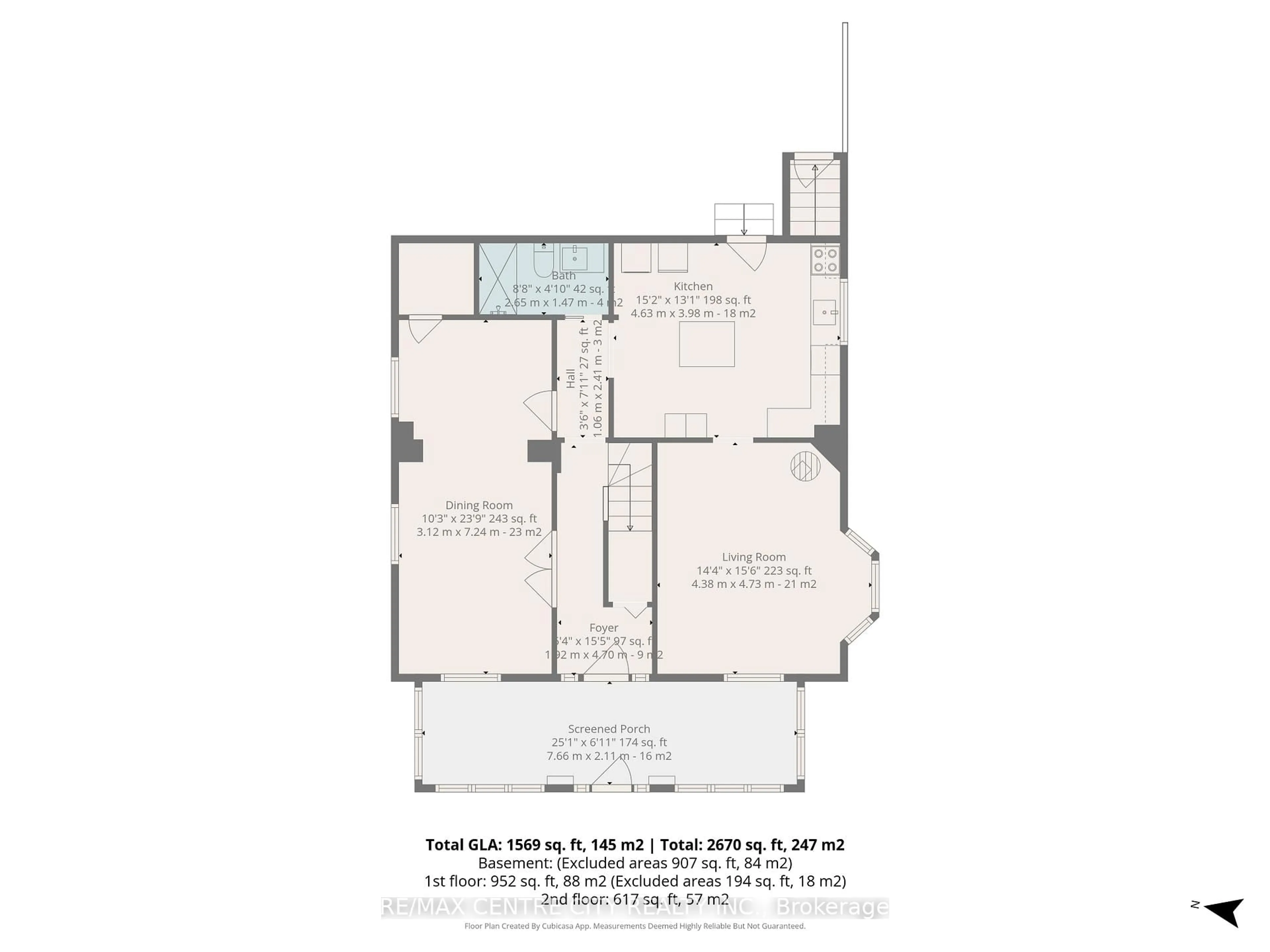 Floor plan for 233 COLBORNE St, Central Elgin Ontario N5L 1B9