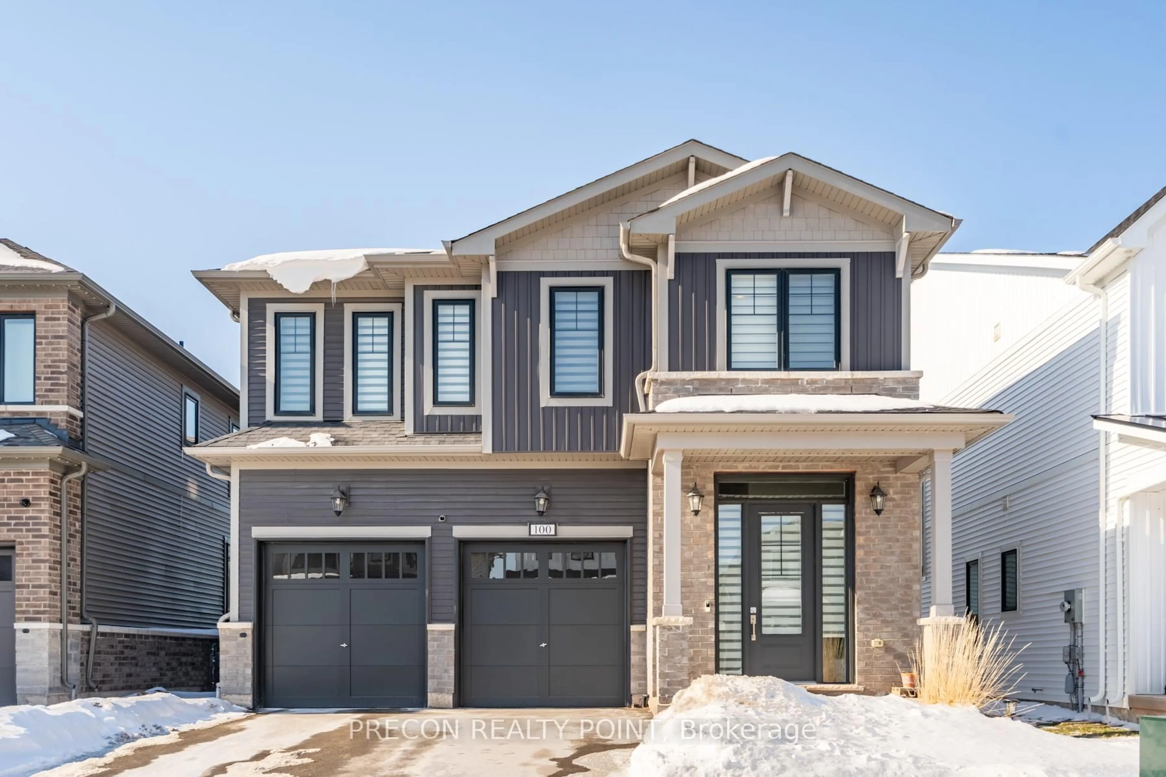 Home with brick exterior material, street for 100 Starfire Cres, Hamilton Ontario L8E 0K9