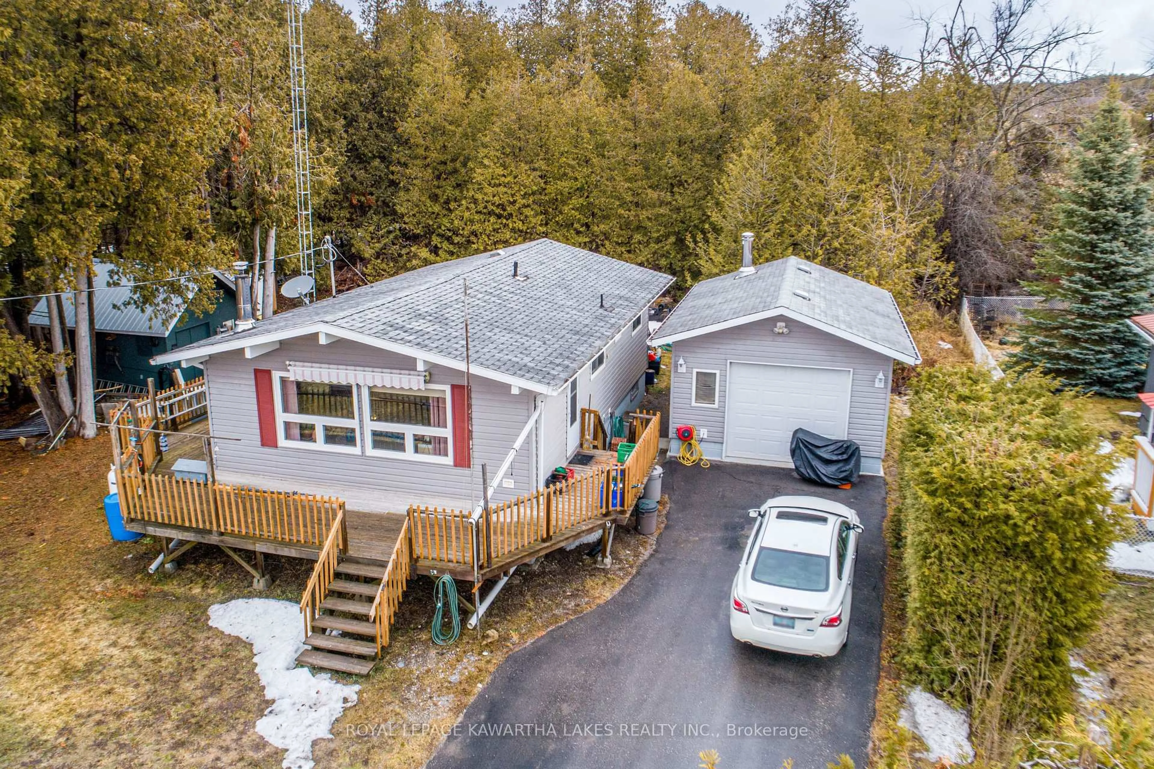 A pic from outside/outdoor area/front of a property/back of a property/a pic from drone, unknown for 70 Blythe Shore Rd, Kawartha Lakes Ontario K0M 1N0