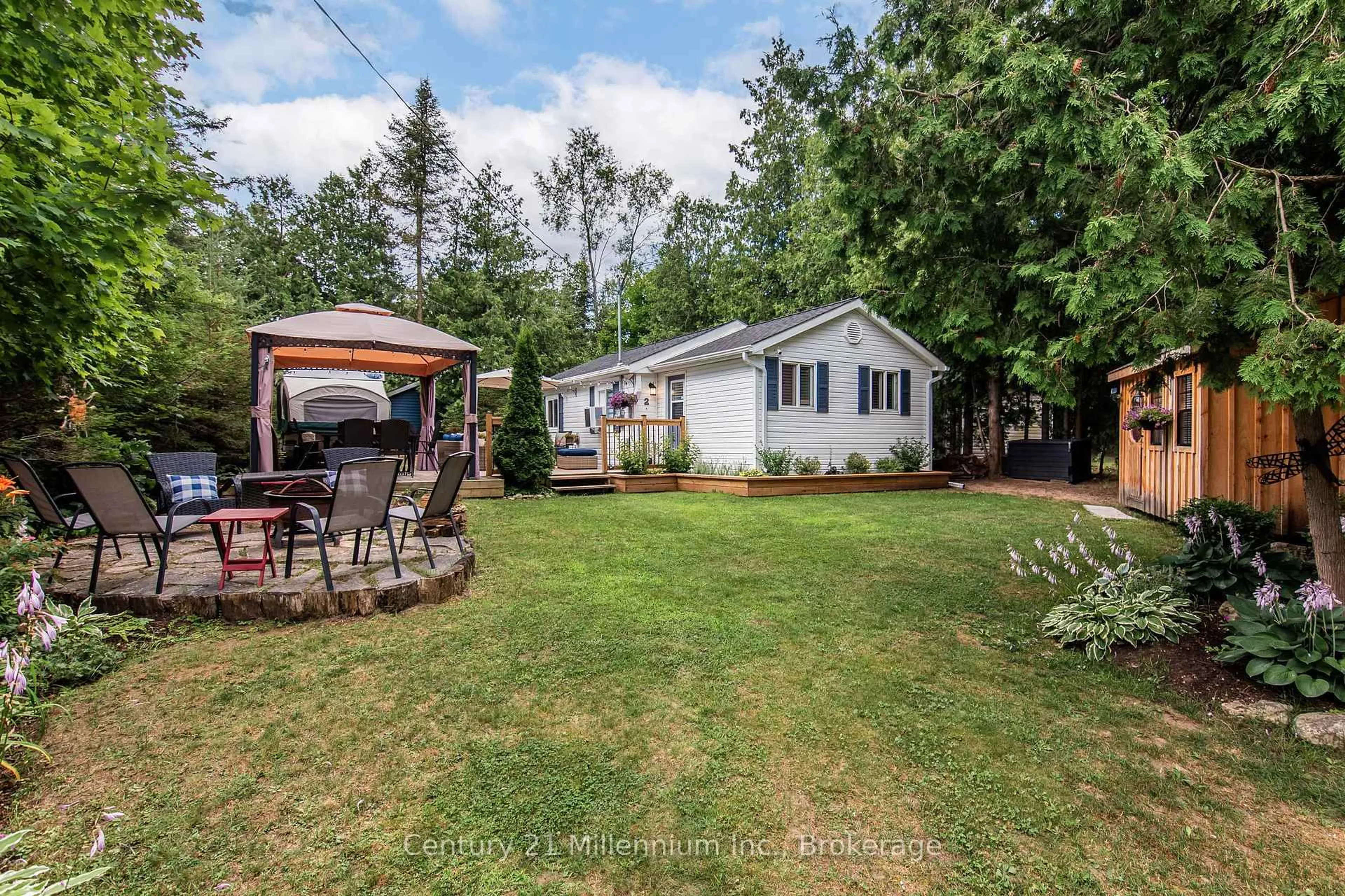 A pic from outside/outdoor area/front of a property/back of a property/a pic from drone, water/lake/river/ocean view for 2 Hamilton Pl, South Bruce Peninsula Ontario N0H 2G0