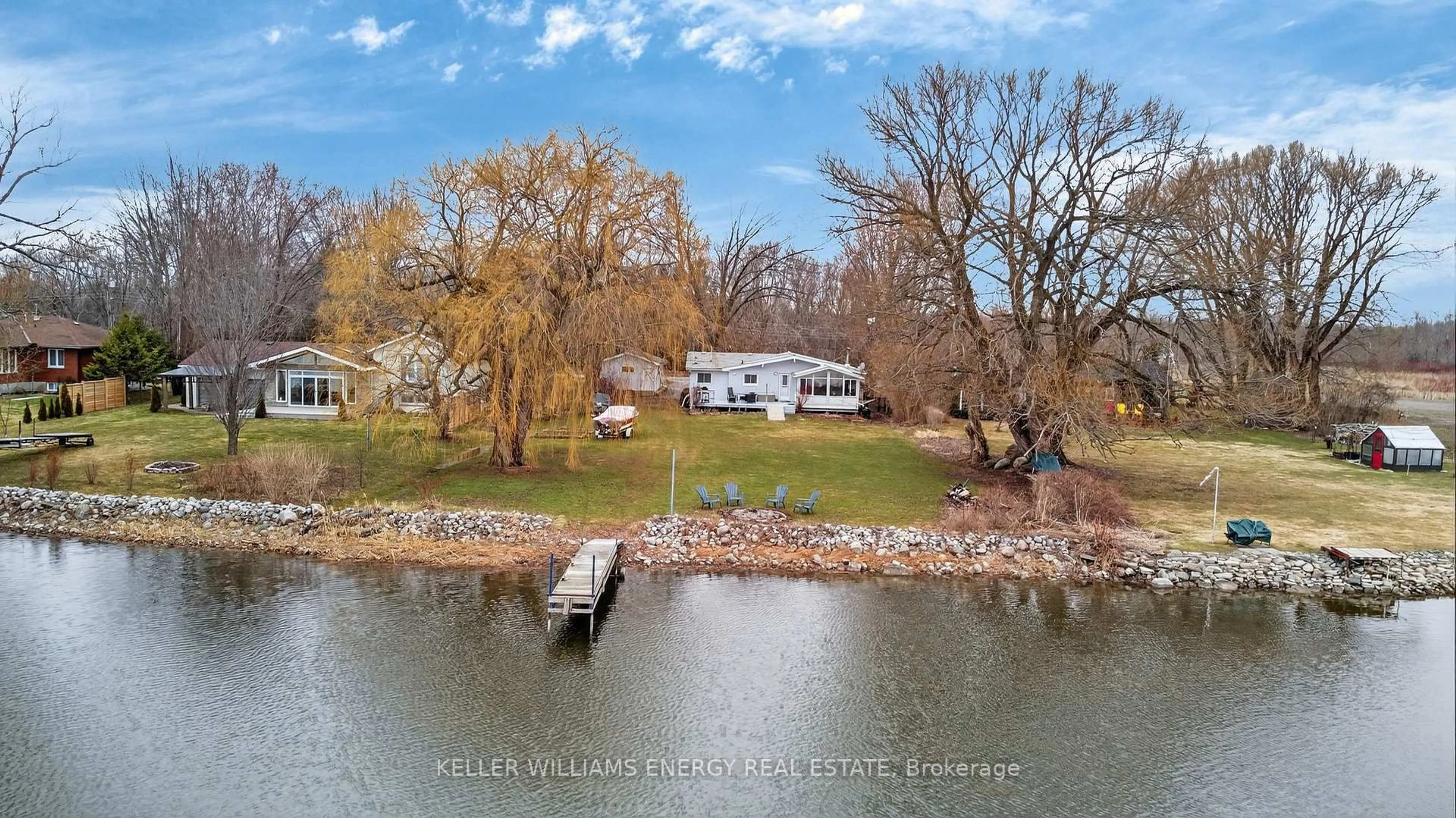 A pic from outside/outdoor area/front of a property/back of a property/a pic from drone, water/lake/river/ocean view for 602 Hiscock Shores Rd, Prince Edward County Ontario K0K 1L0