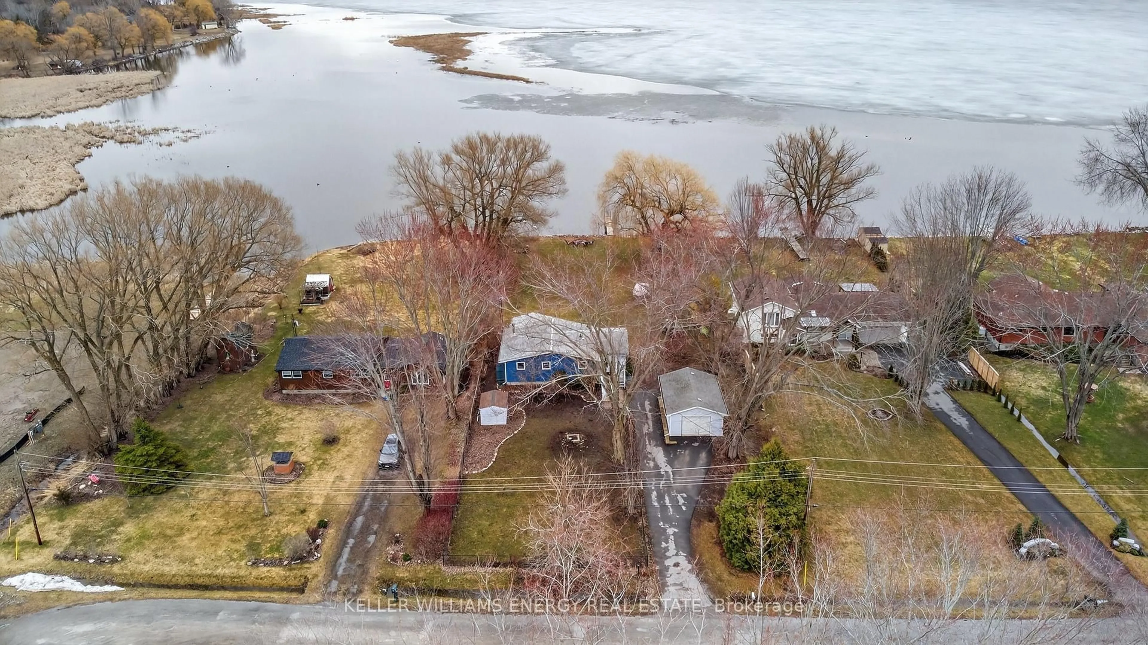 A pic from outside/outdoor area/front of a property/back of a property/a pic from drone, water/lake/river/ocean view for 602 Hiscock Shores Rd, Prince Edward County Ontario K0K 1L0