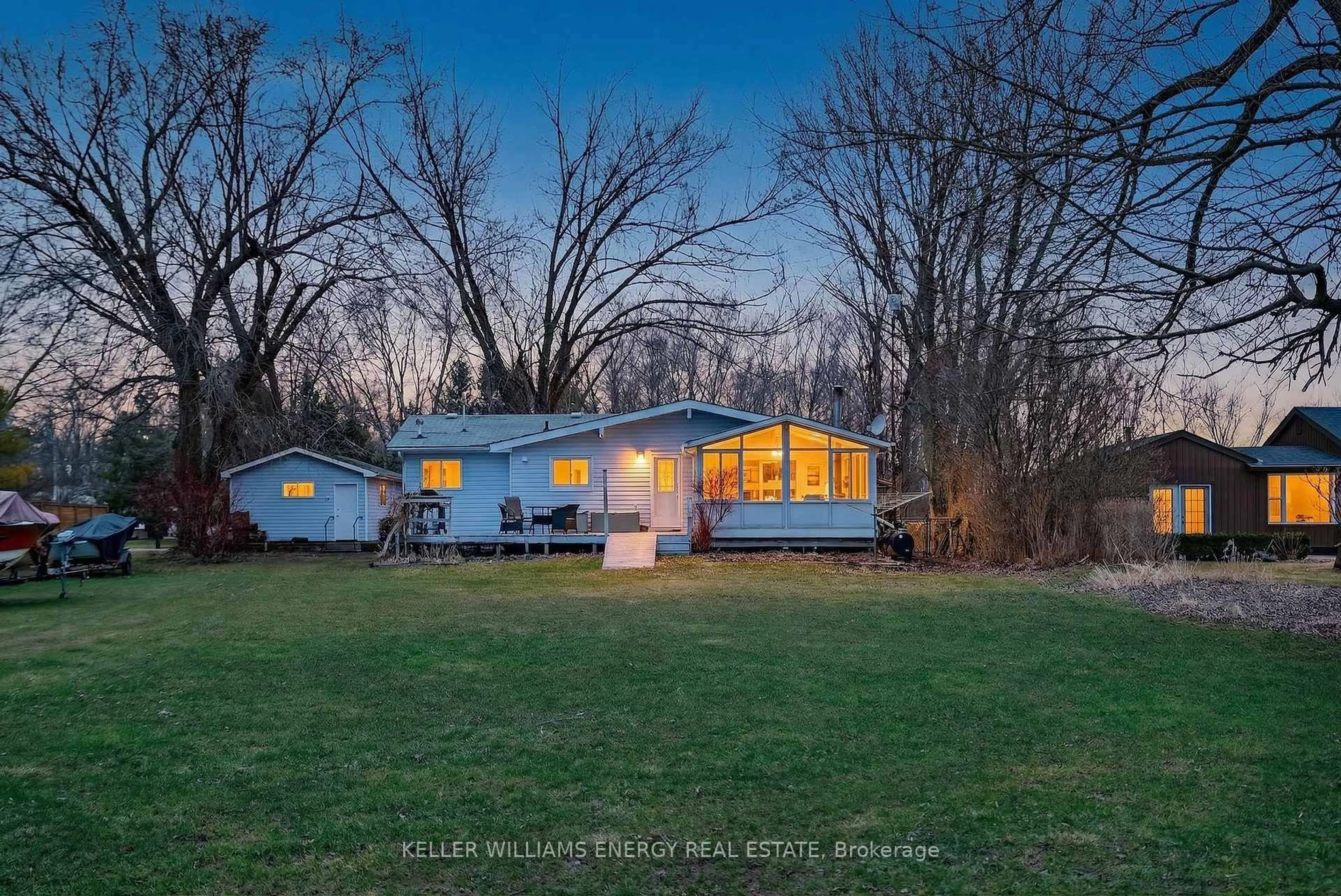 A pic from outside/outdoor area/front of a property/back of a property/a pic from drone, water/lake/river/ocean view for 602 Hiscock Shores Rd, Prince Edward County Ontario K0K 1L0
