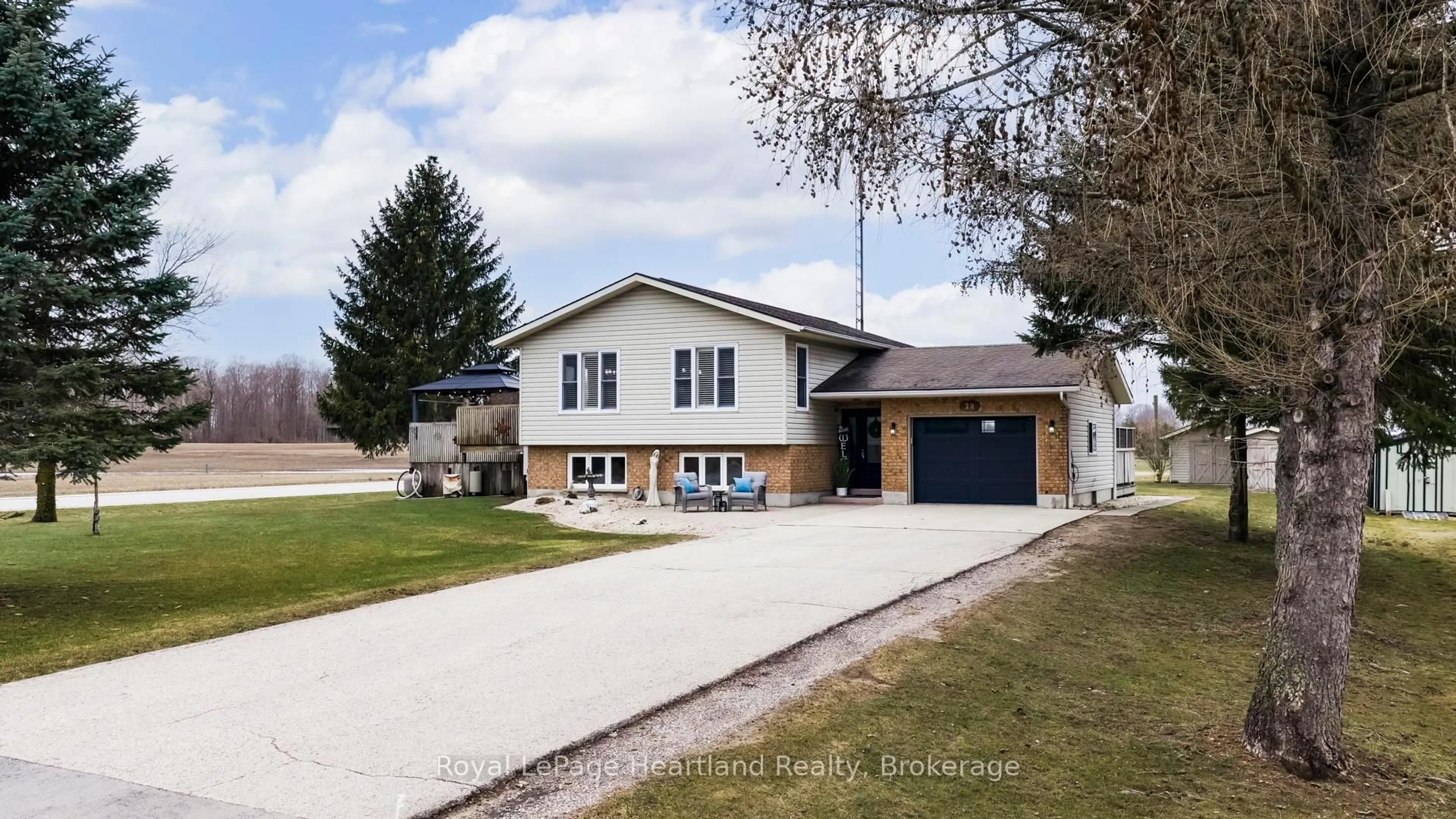 Home with vinyl exterior material, street for 20 Crawford St, North Huron Ontario N0G 2W0