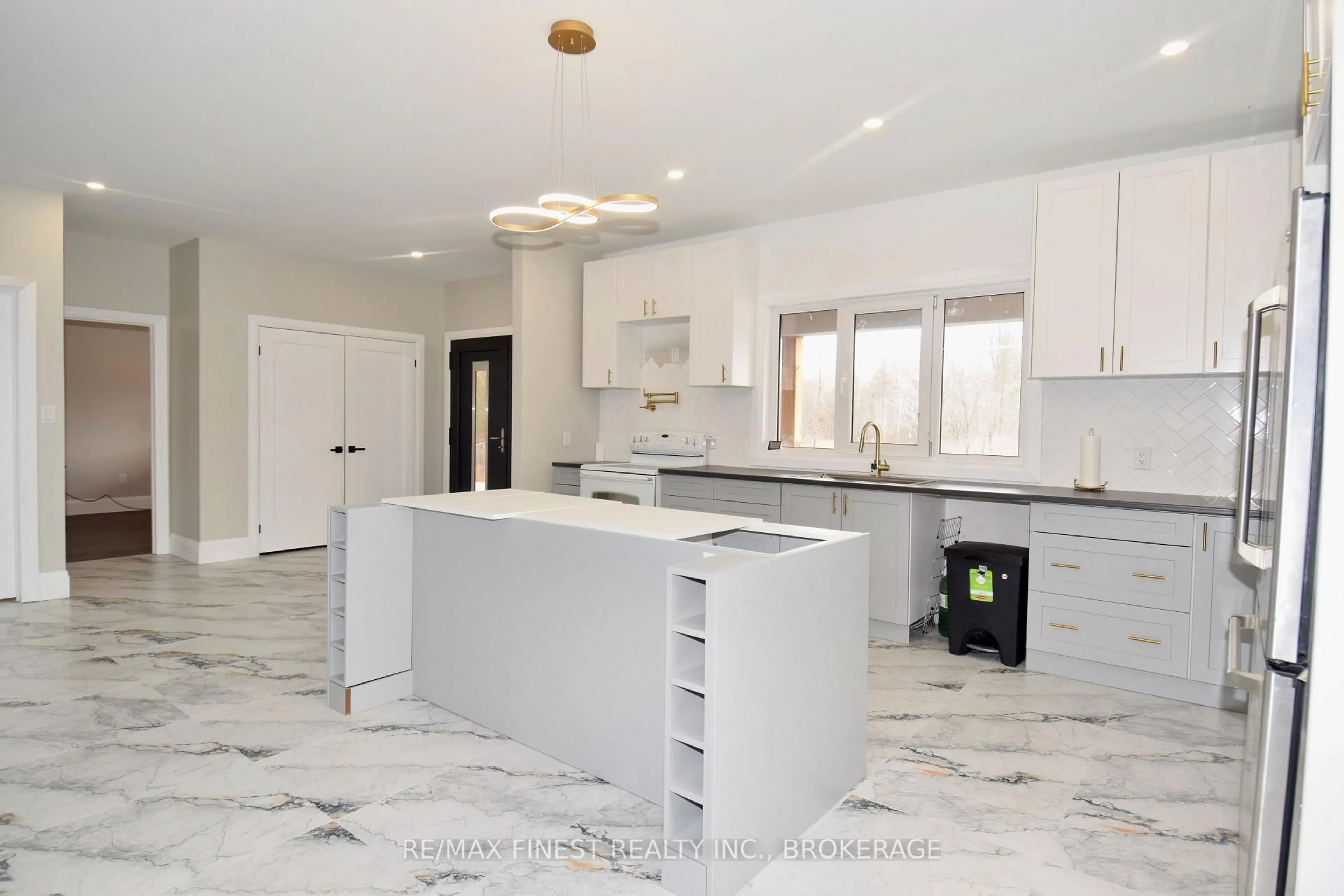 Open concept kitchen, ceramic/tile floor for 293 Bradshaw Rd, Tichborne Ontario K0H 2V0