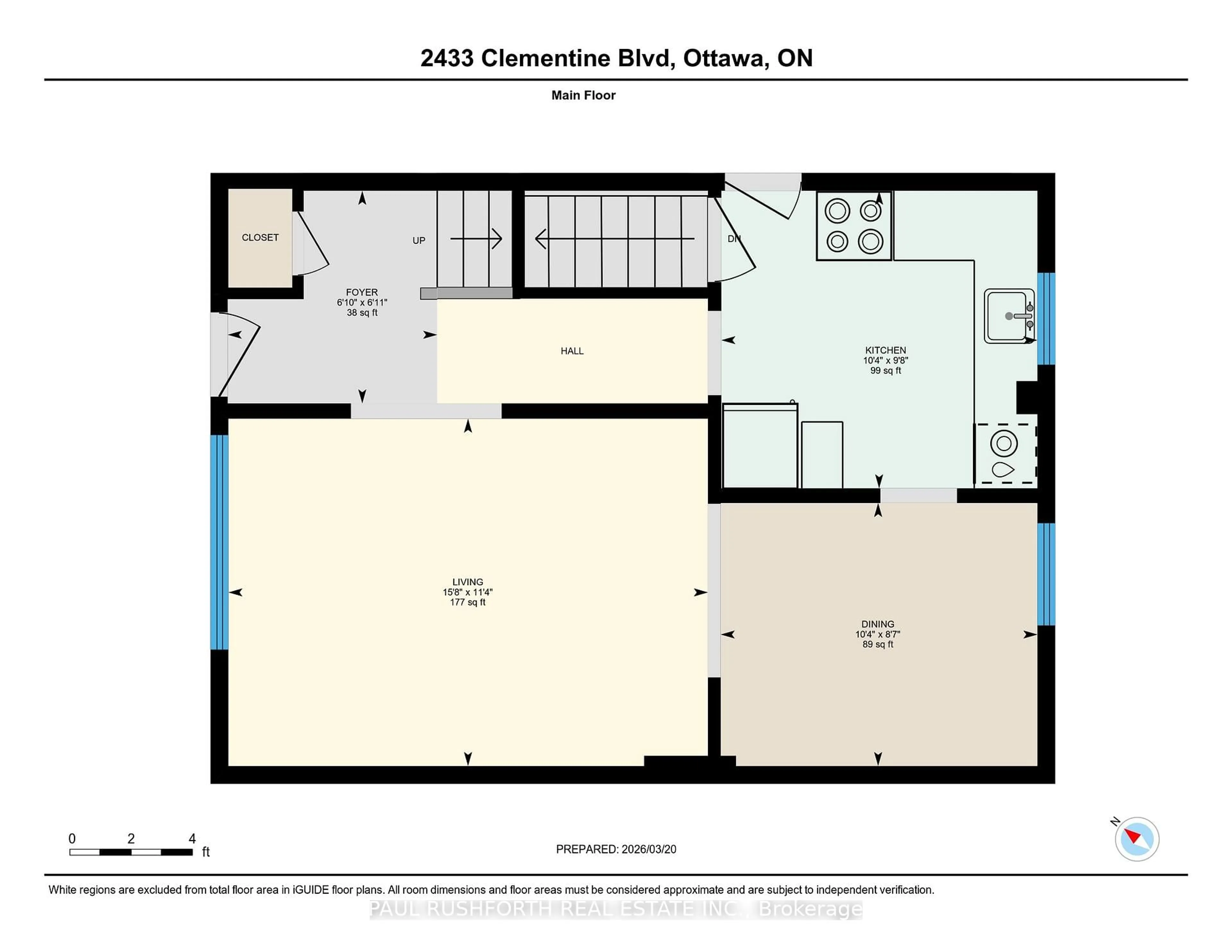 Floor plan for 2433 Clementine Blvd, Ottawa Ontario K1V 8E1