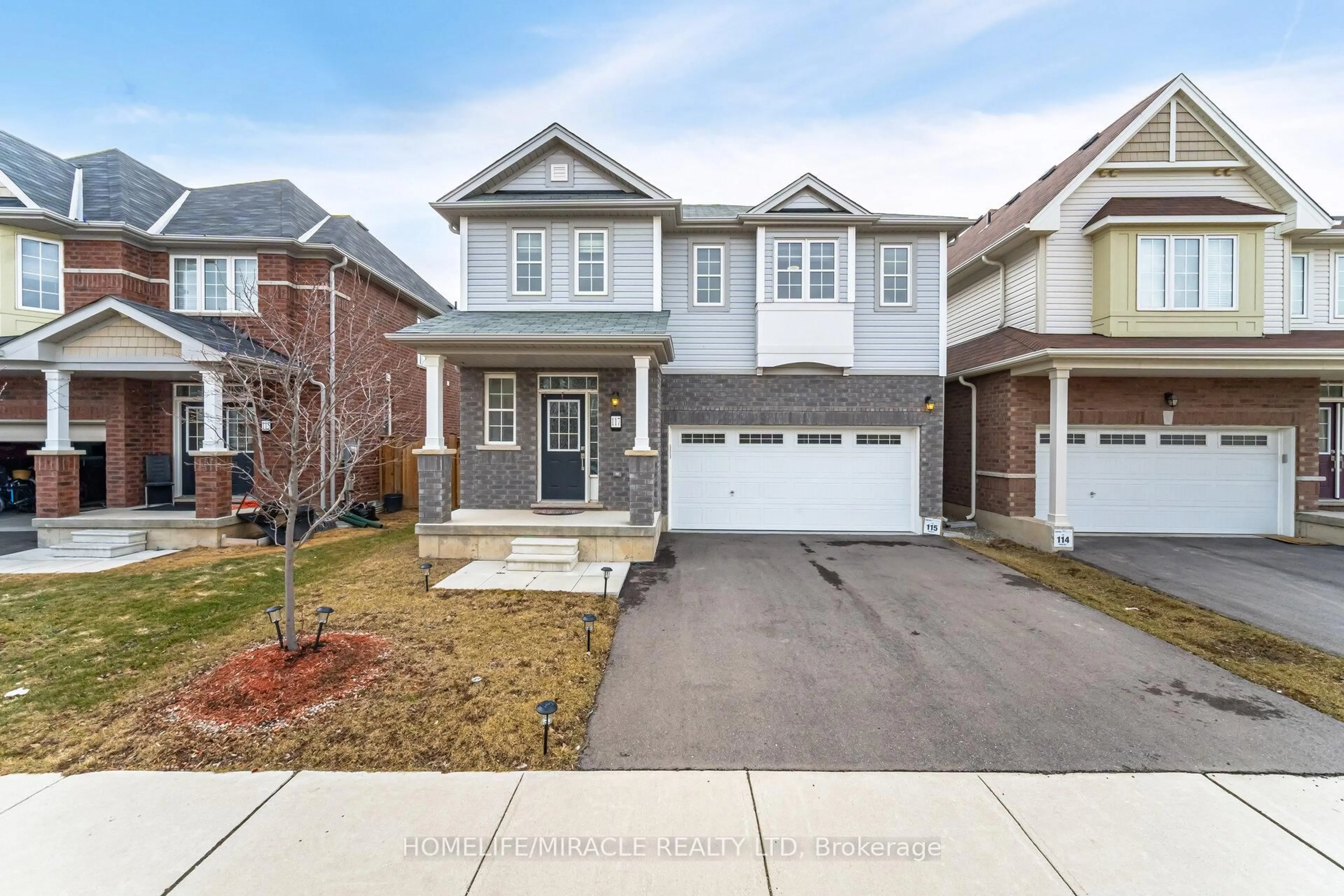 Home with brick exterior material, street for 117 Longboat Ru, Brantford Ontario N3T 0R8