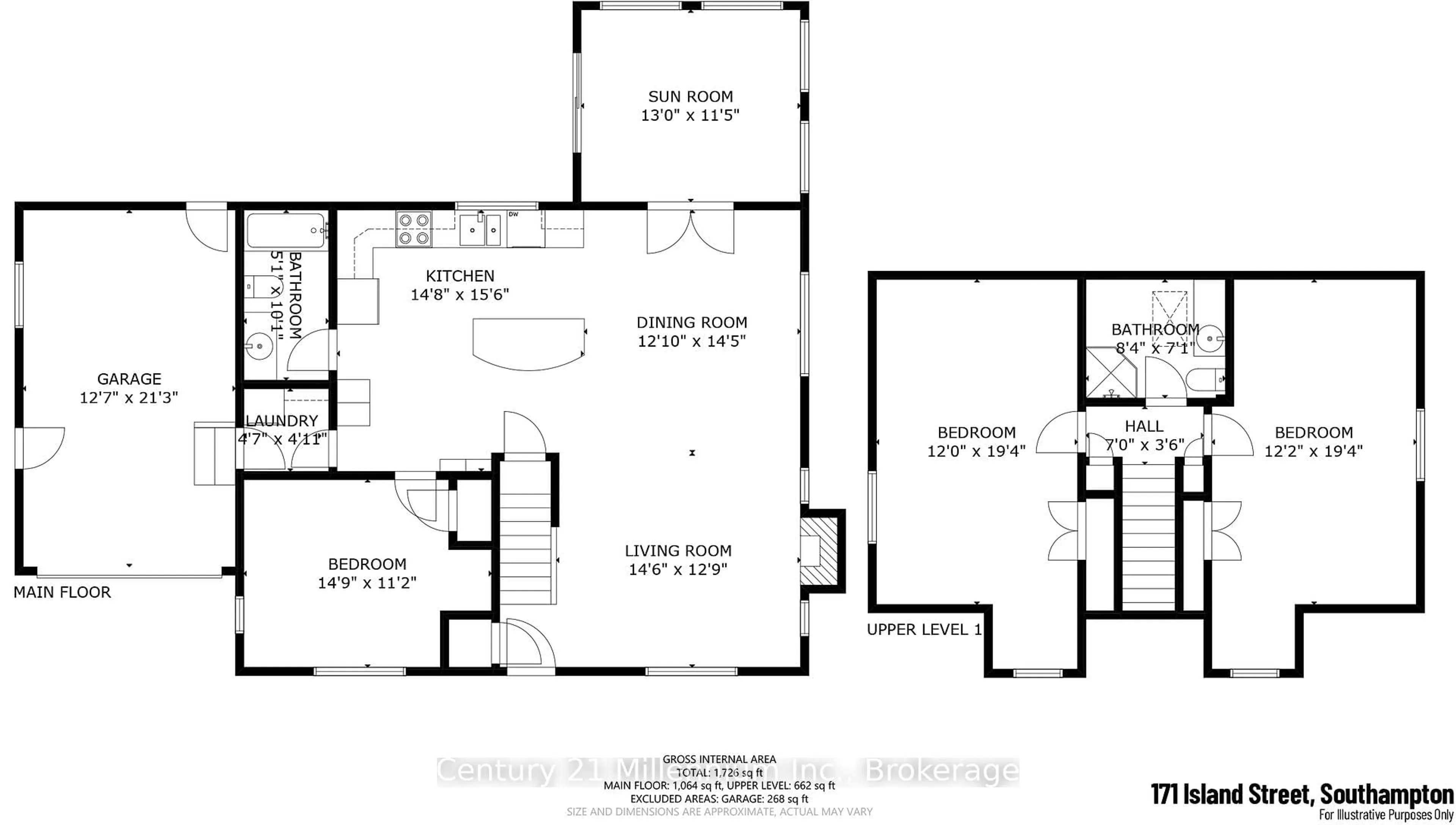 Floor plan for 171 Island St, Saugeen Shores Ontario N0H 2L0