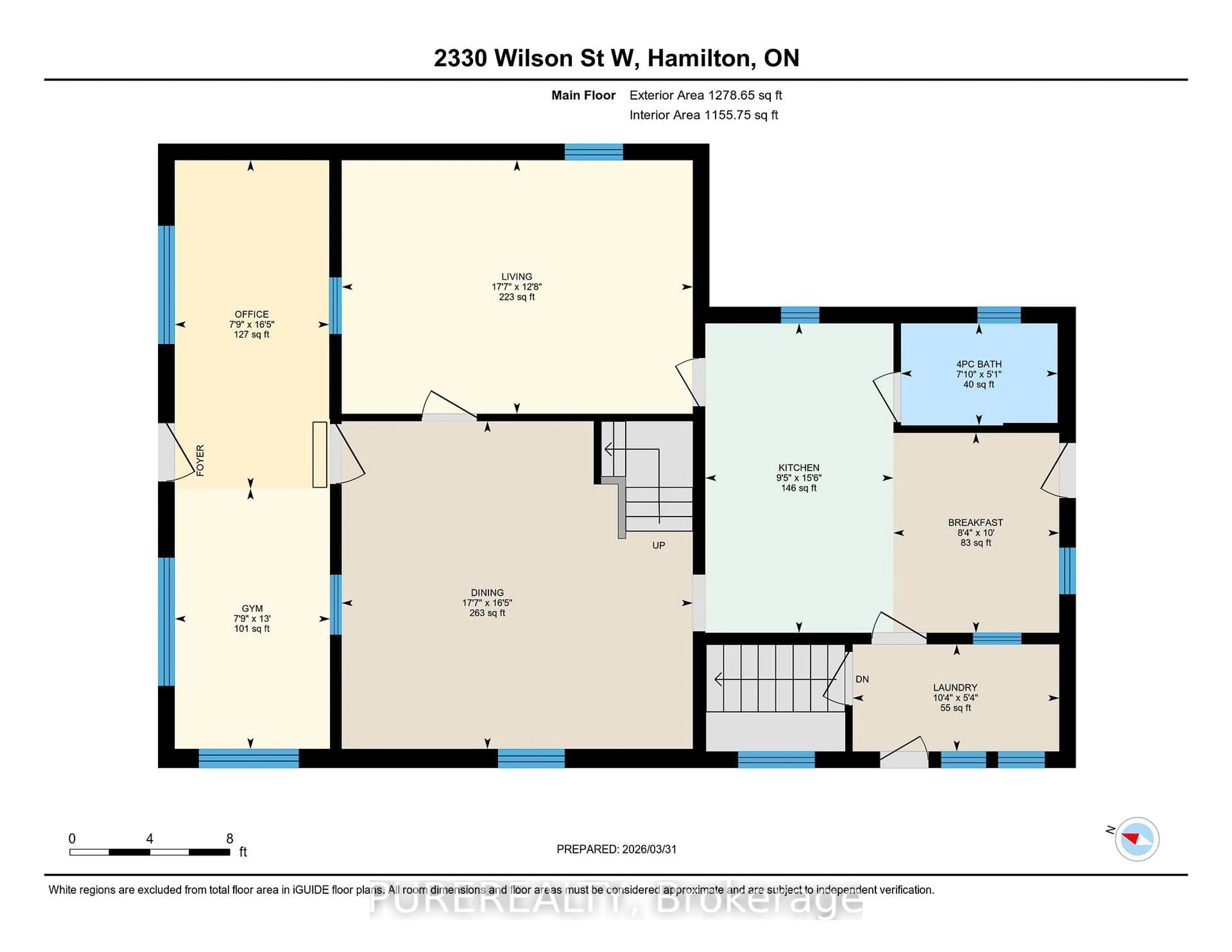 Floor plan for 2330 Wilson St, Hamilton Ontario L0R 1A0