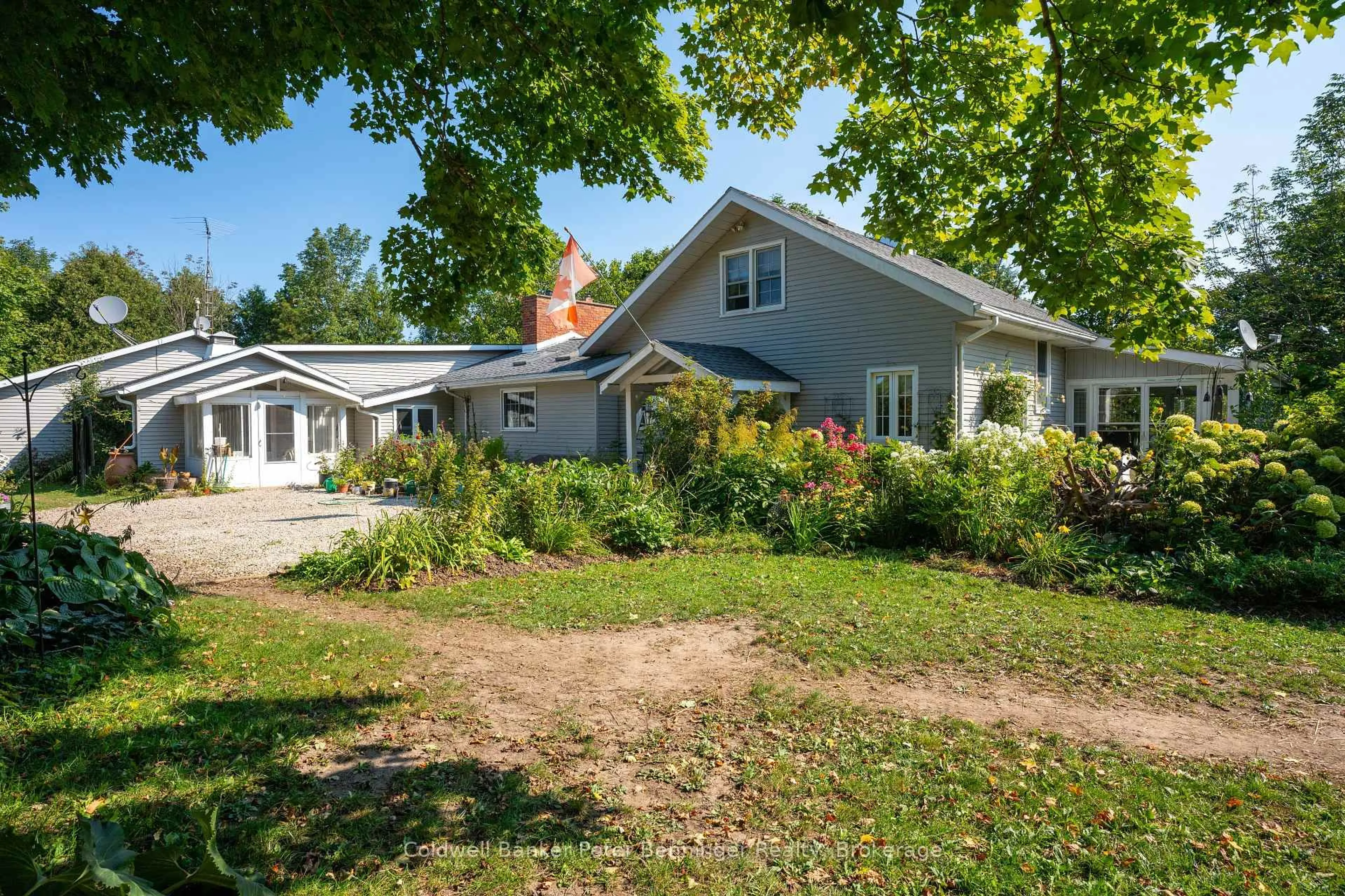 A pic from outside/outdoor area/front of a property/back of a property/a pic from drone, street for 133889 ALLAN PARK Rd, West Grey Ontario N0G 1S0