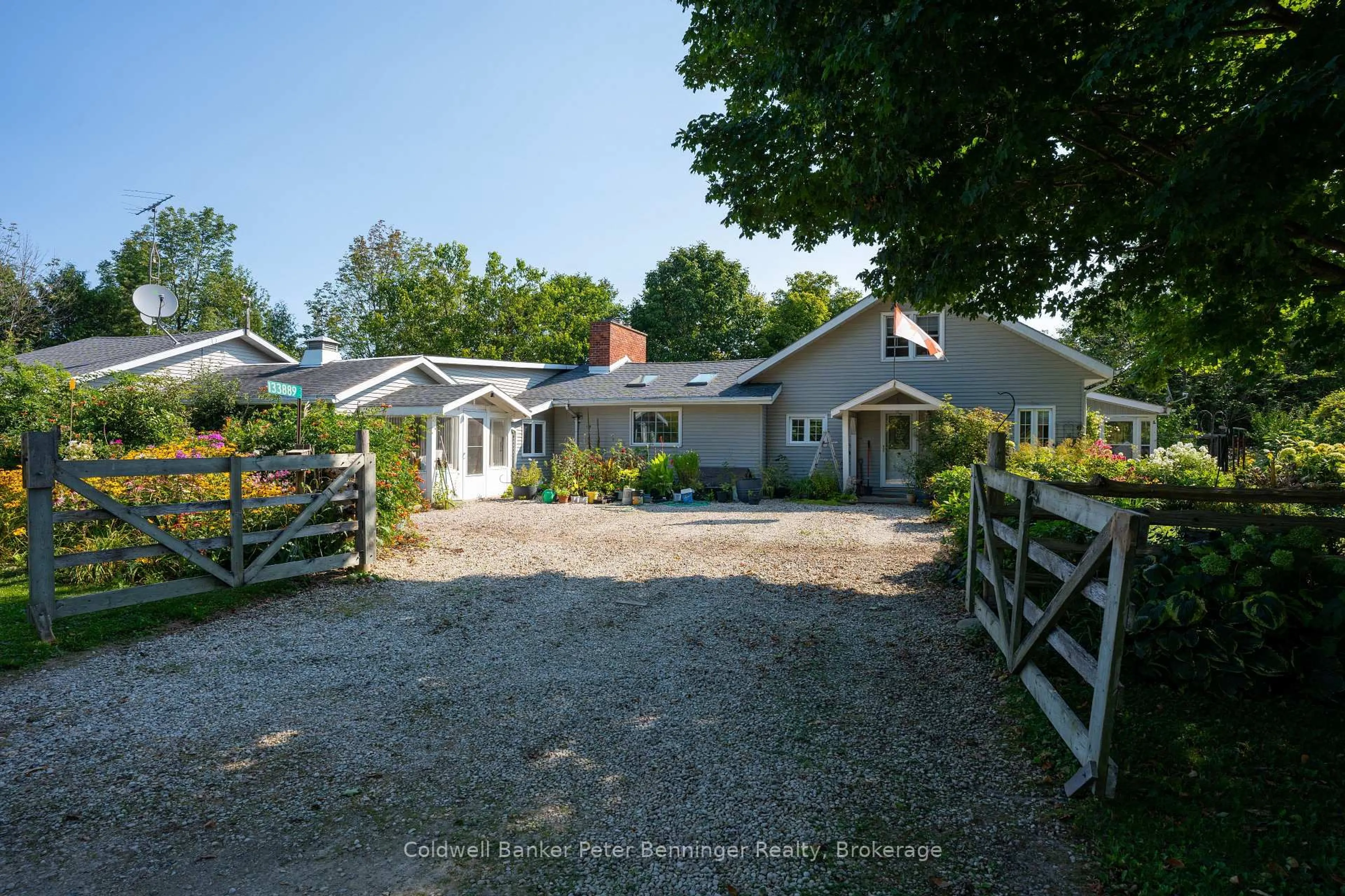 A pic from outside/outdoor area/front of a property/back of a property/a pic from drone, street for 133889 ALLAN PARK Rd, West Grey Ontario N0G 1S0