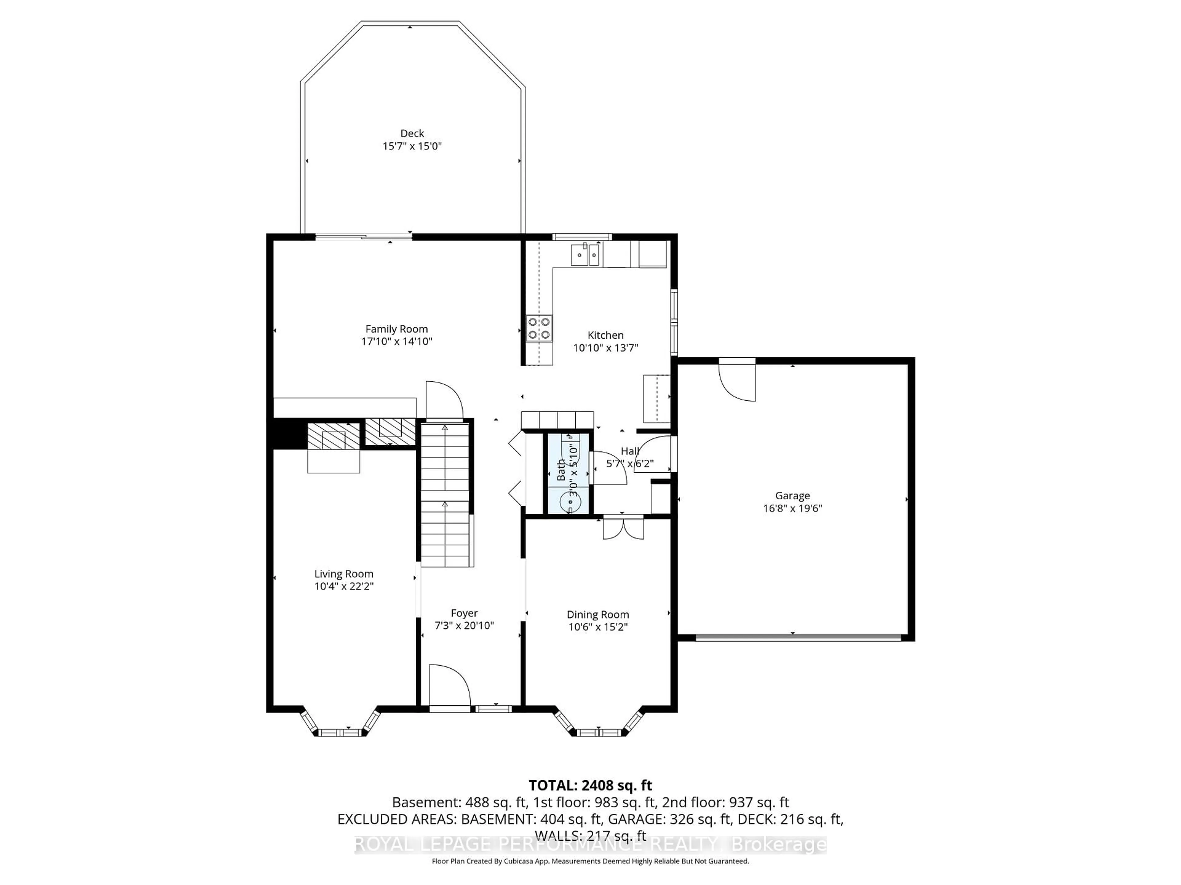 Floor plan for 15 Hallowell Crt, Ottawa Ontario K2H 8N4