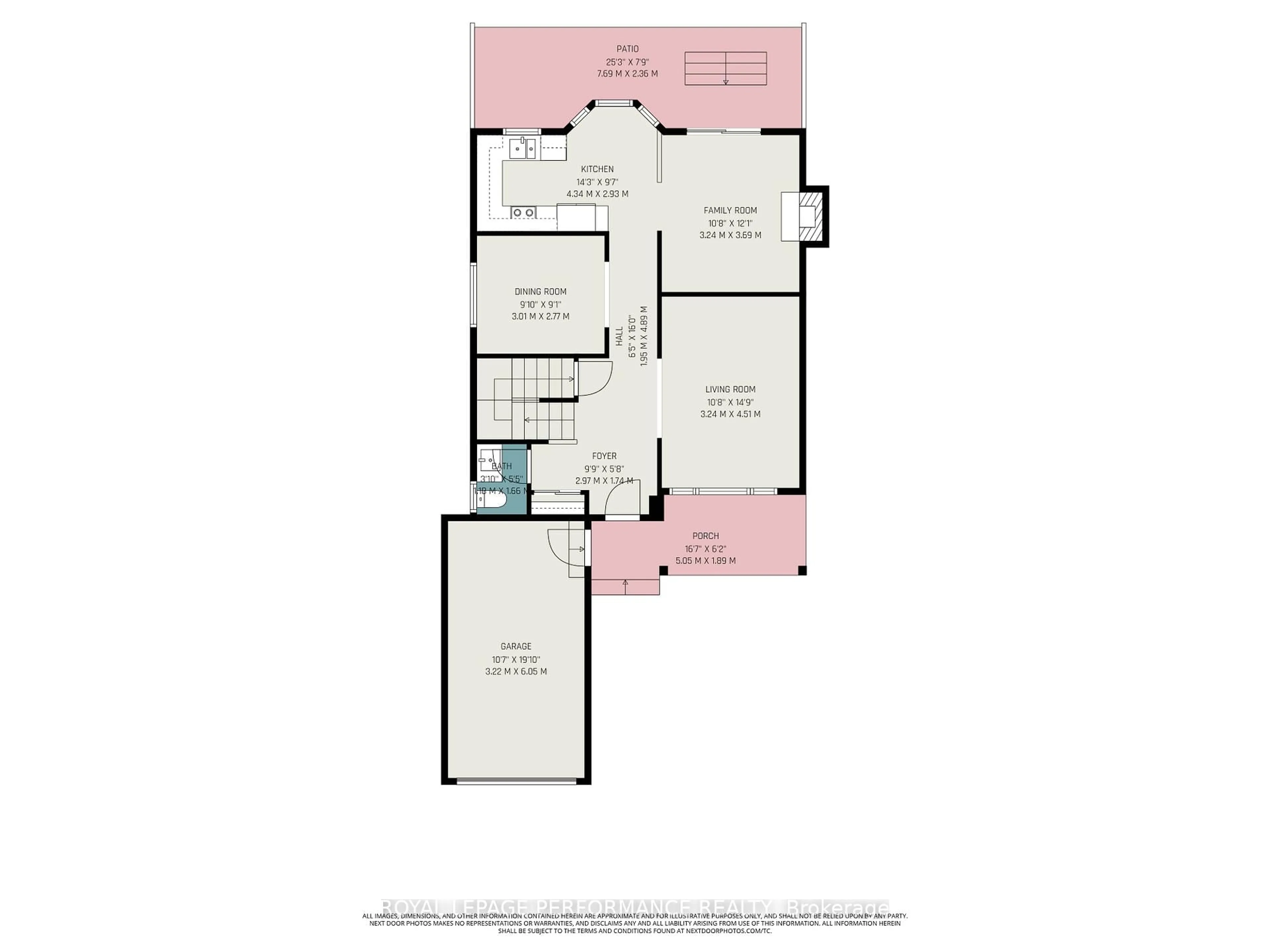 Floor plan for 6722 Tooney Dr, Ottawa Ontario K1C 6R4