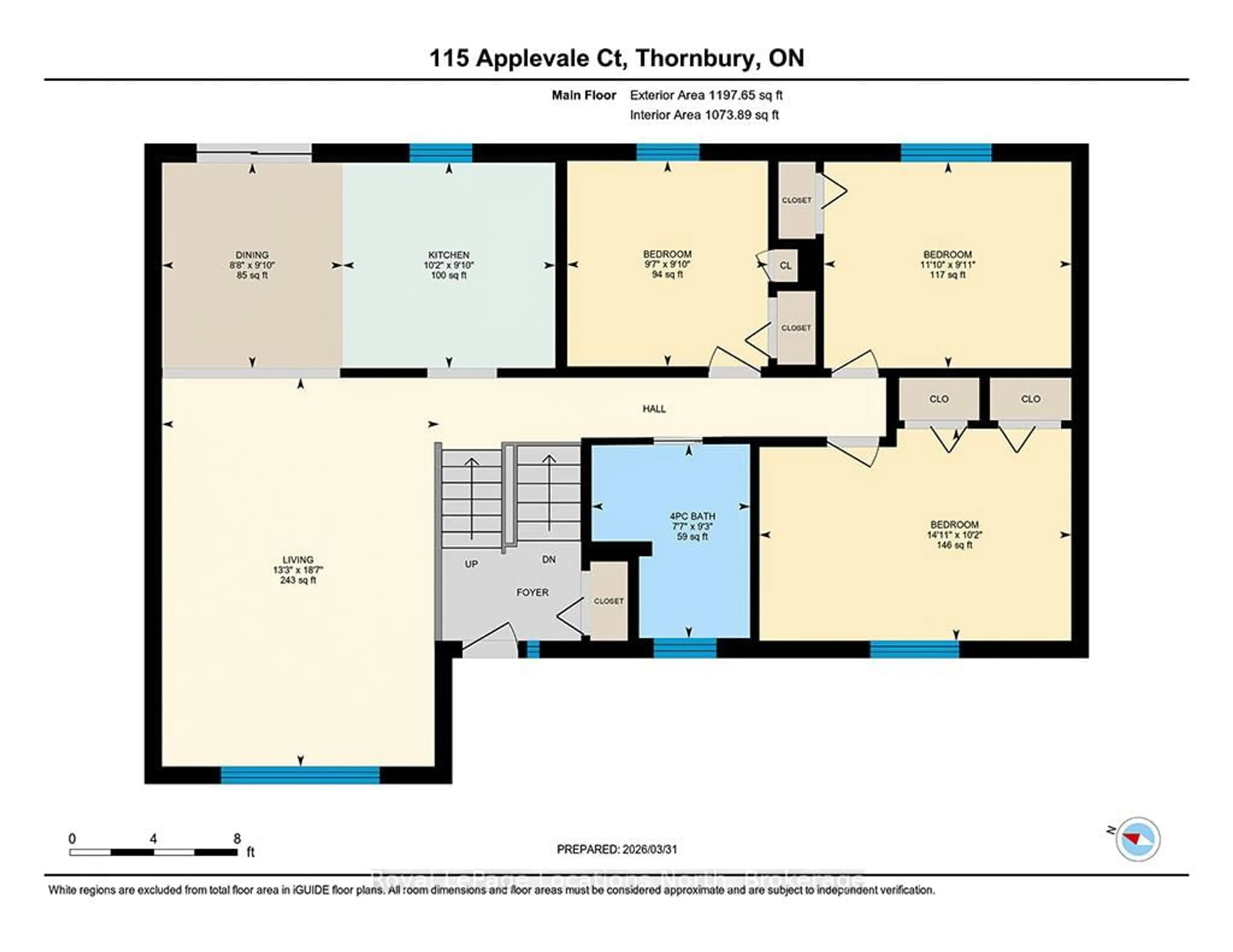 Floor plan for 115 Applevale Crt, Blue Mountains Ontario N0H 2P0