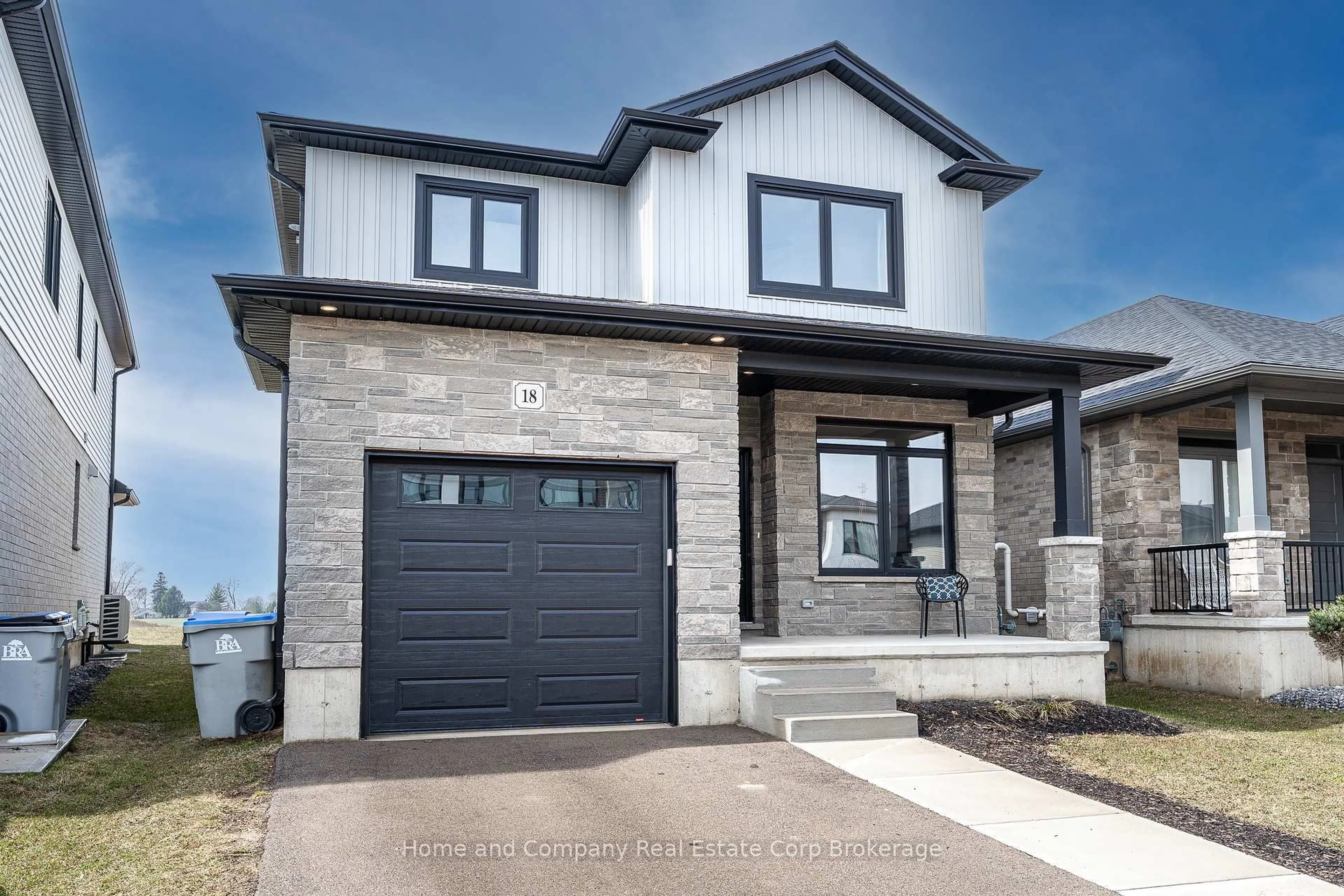 Home with brick exterior material, street for 18 Trail Side Dr, St. Marys Ontario N4X 0C1