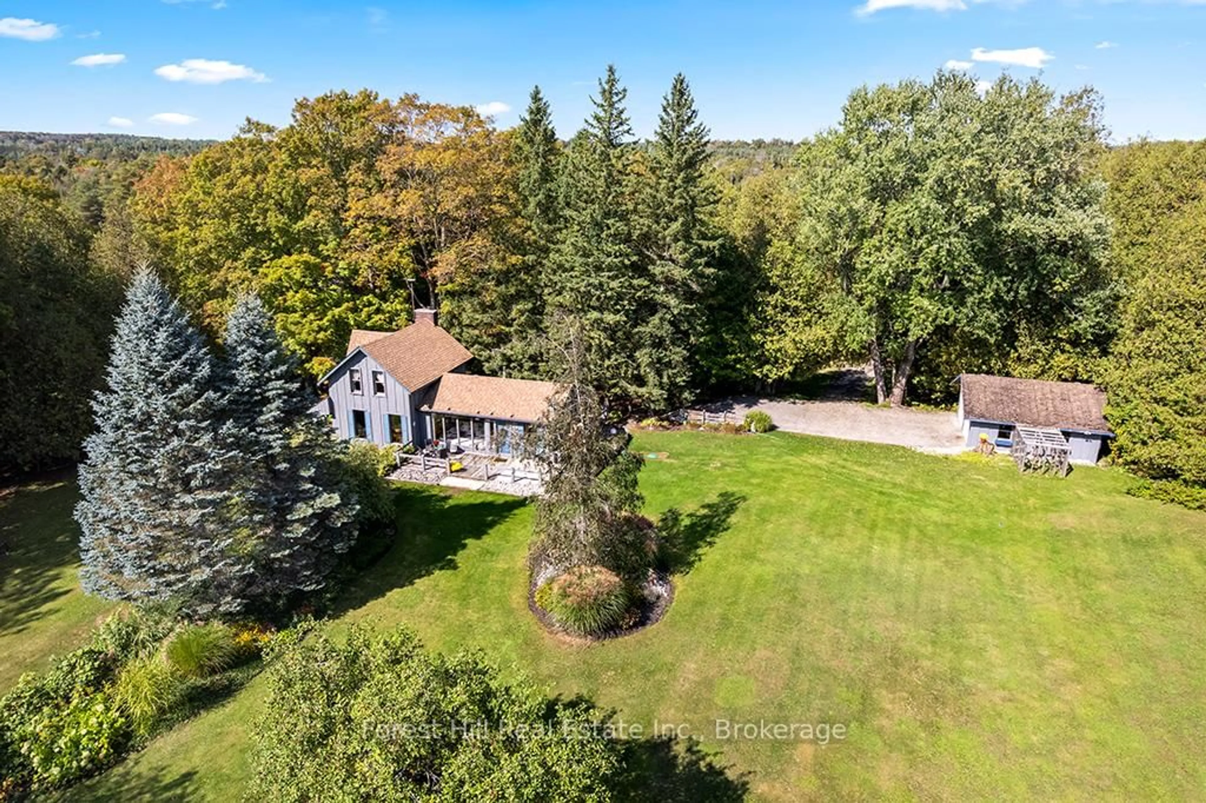 A pic from outside/outdoor area/front of a property/back of a property/a pic from drone, unknown for 403288 Grey Road 4, West Grey Ontario N0G 1R0