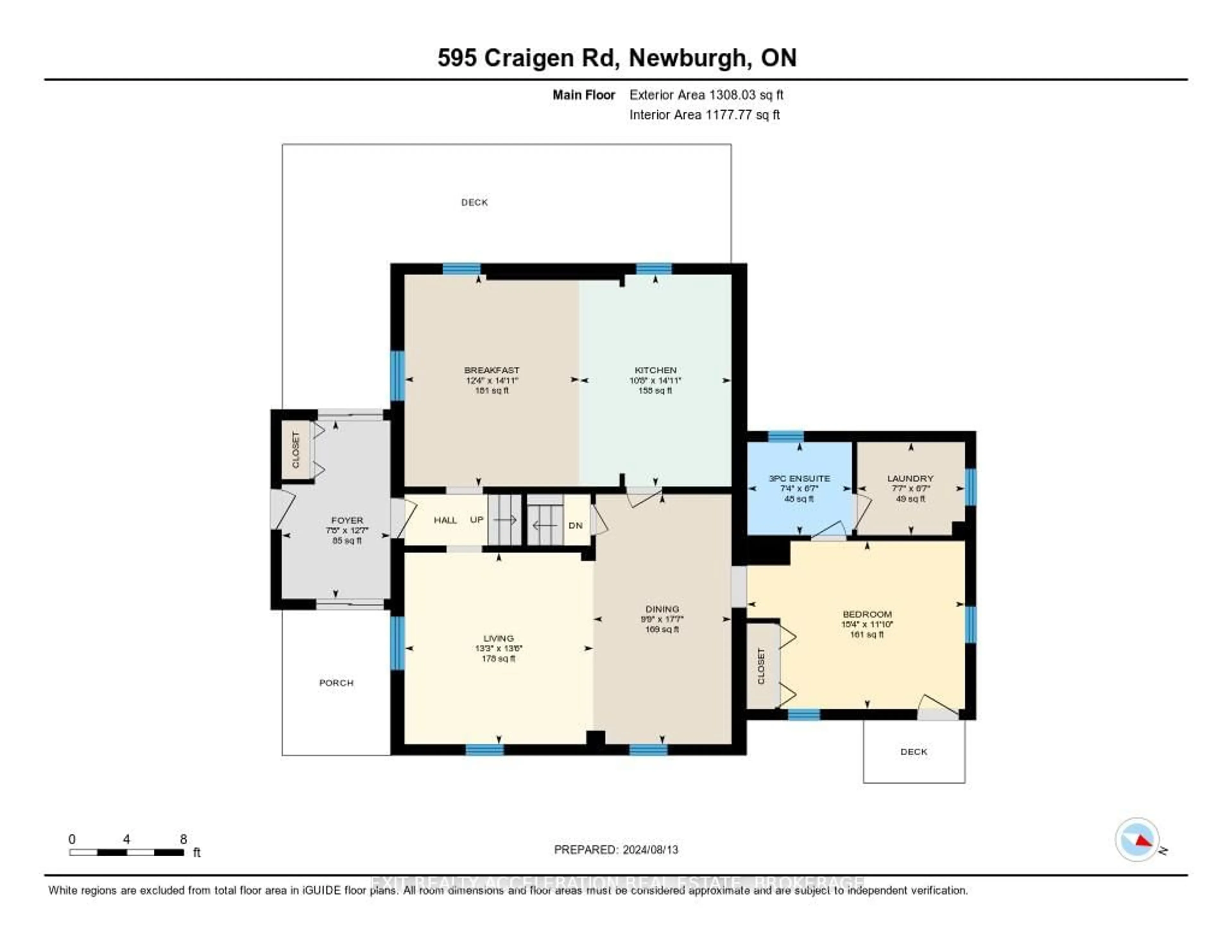 Floor plan for 595 CRAIGEN Rd, Newburgh Ontario K0K 2S0