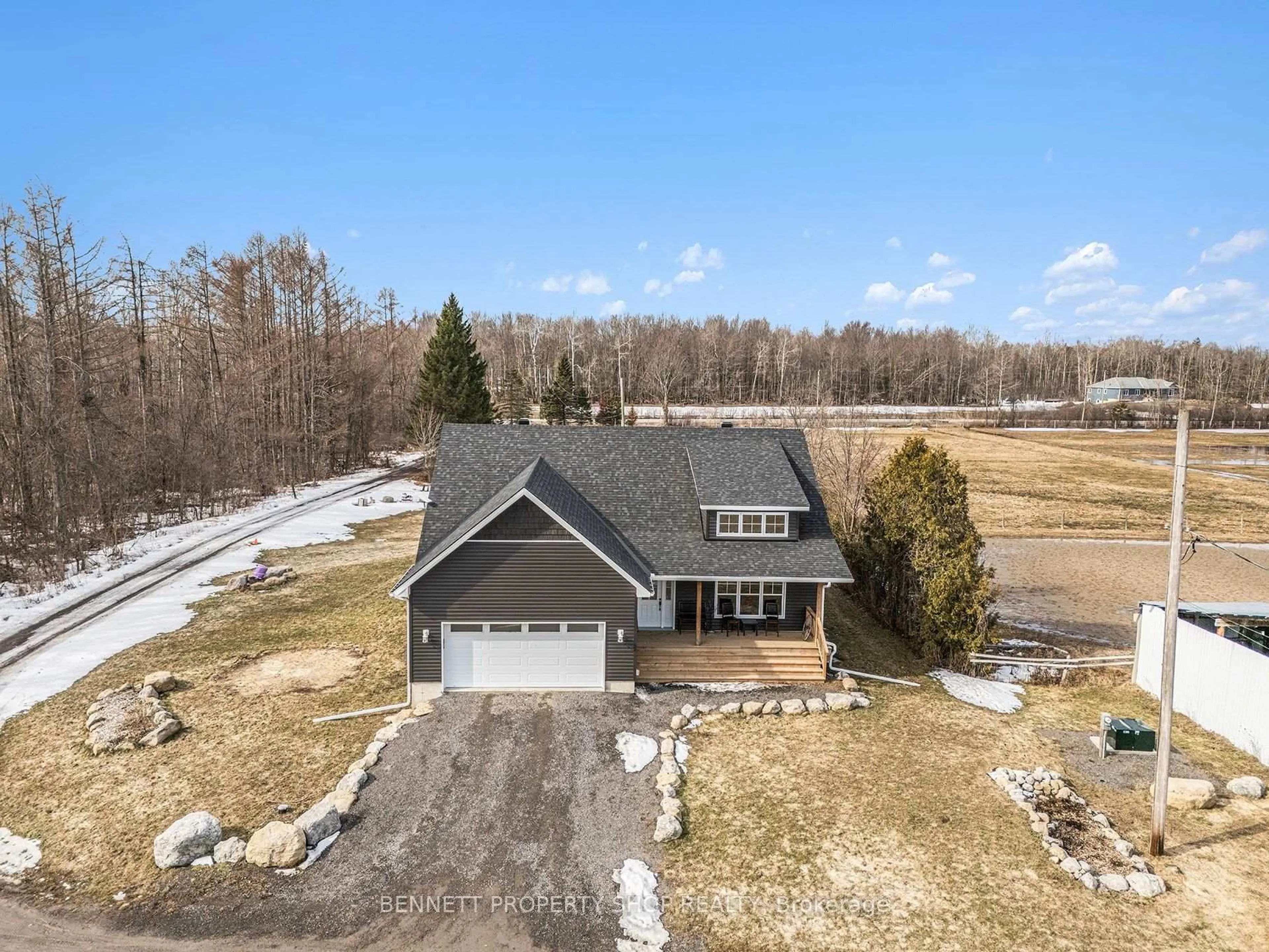A pic from outside/outdoor area/front of a property/back of a property/a pic from drone, water/lake/river/ocean view for 7261 Third Line Rd, Kars Ontario K0A 2E0