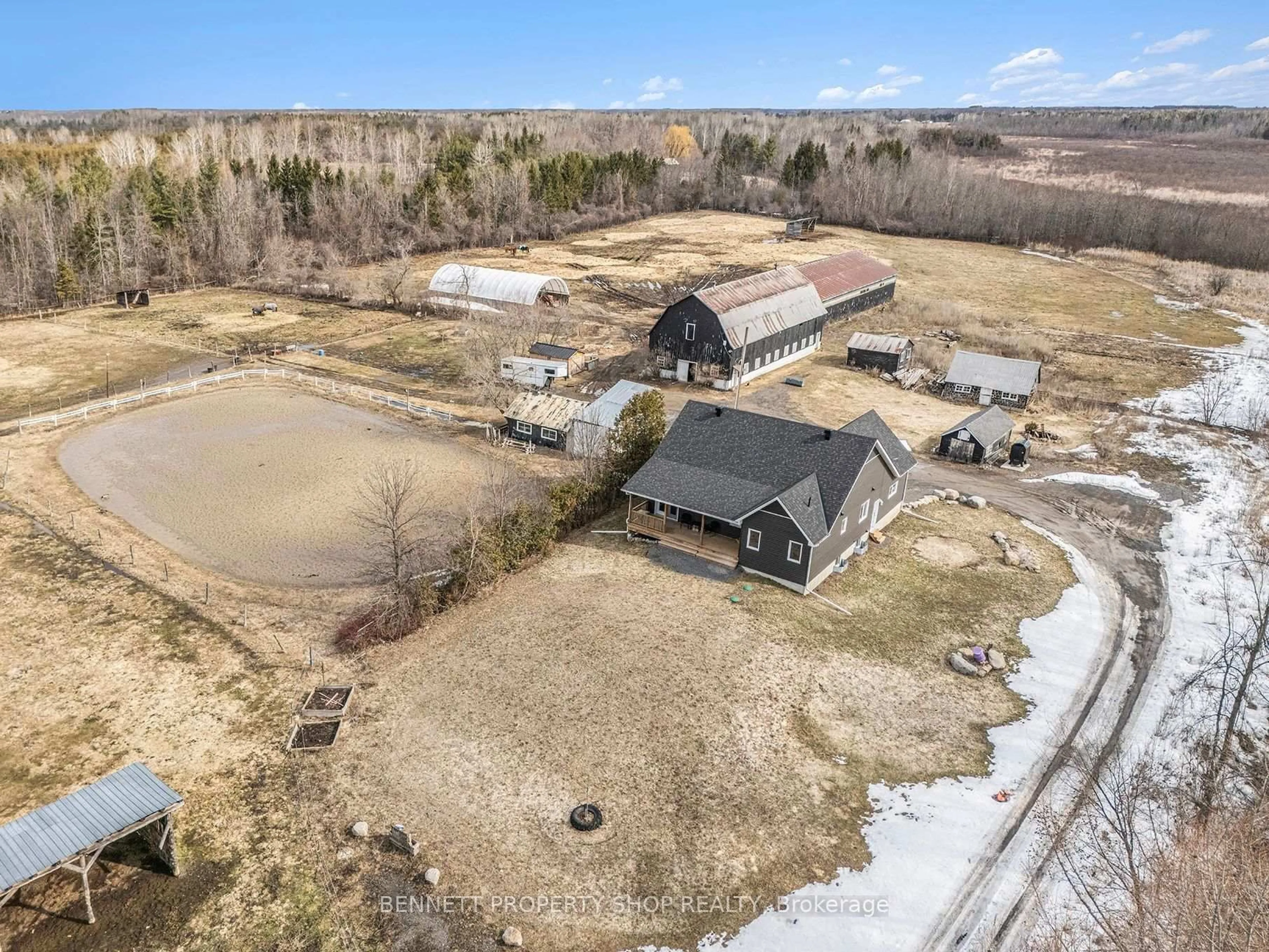 A pic from outside/outdoor area/front of a property/back of a property/a pic from drone, water/lake/river/ocean view for 7261 Third Line Rd, Kars Ontario K0A 2E0