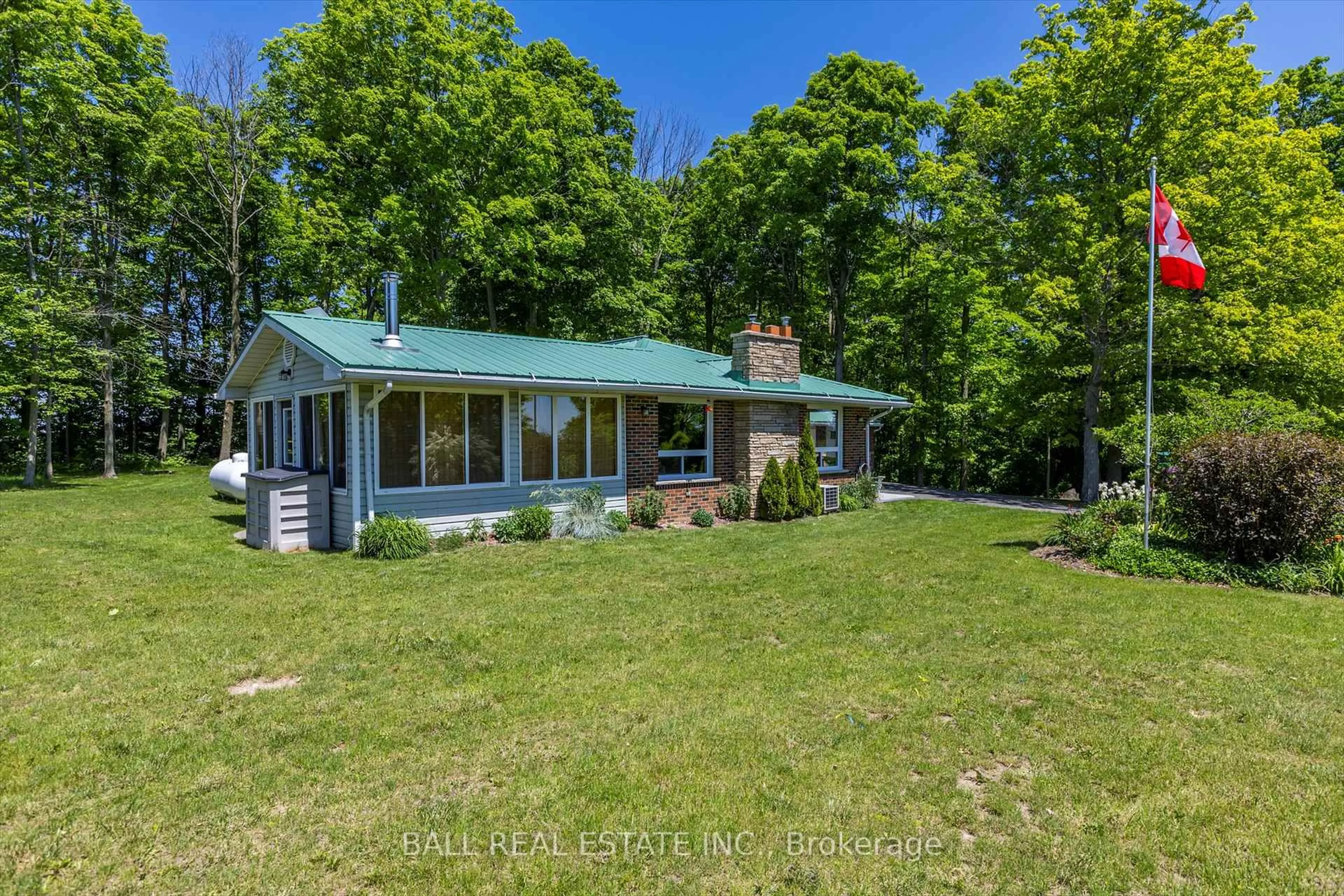 A pic from outside/outdoor area/front of a property/back of a property/a pic from drone, water/lake/river/ocean view for 166 County 35 Rd, Trent Hills Ontario K0L 1Y0