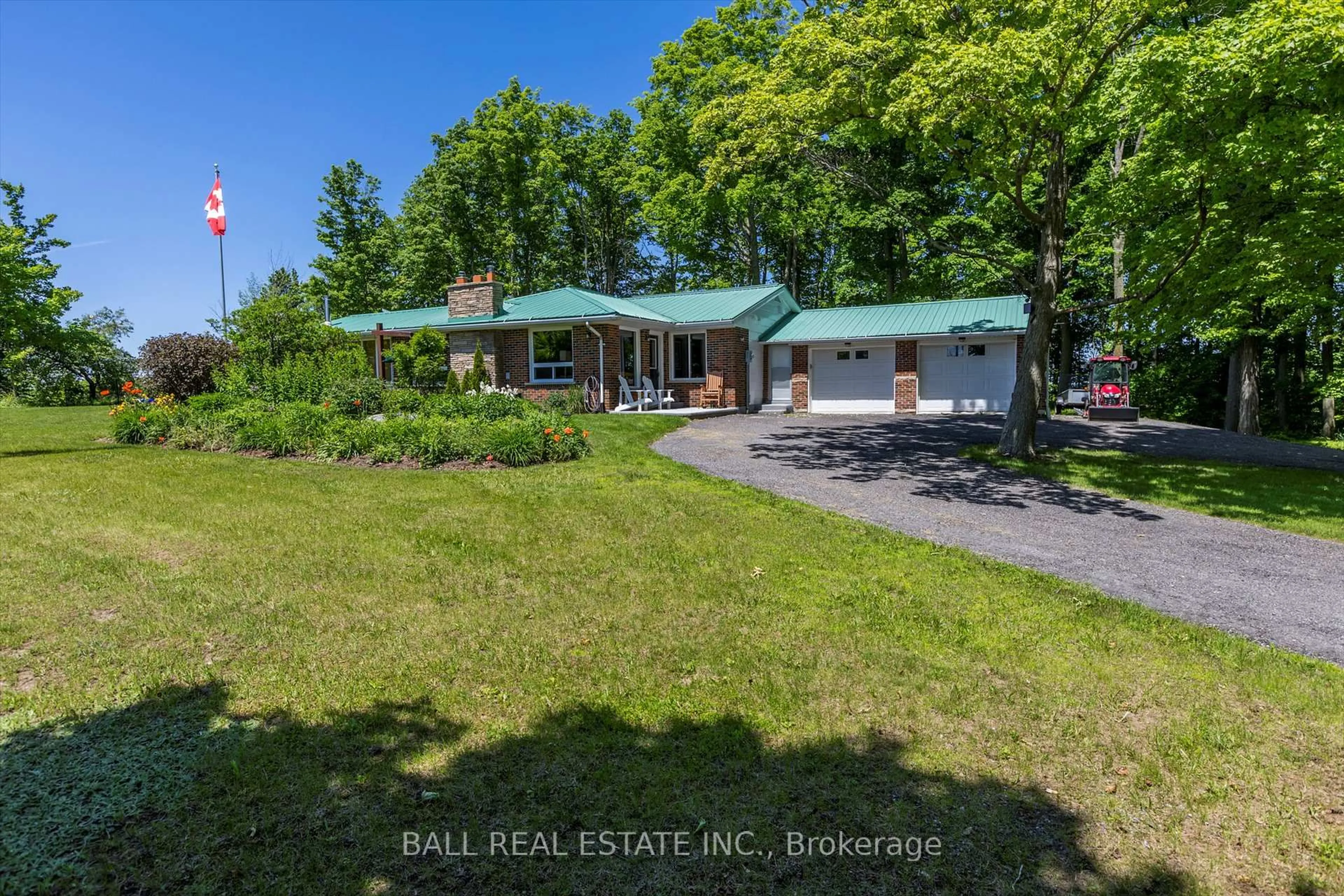 A pic from outside/outdoor area/front of a property/back of a property/a pic from drone, water/lake/river/ocean view for 166 County 35 Rd, Trent Hills Ontario K0L 1Y0