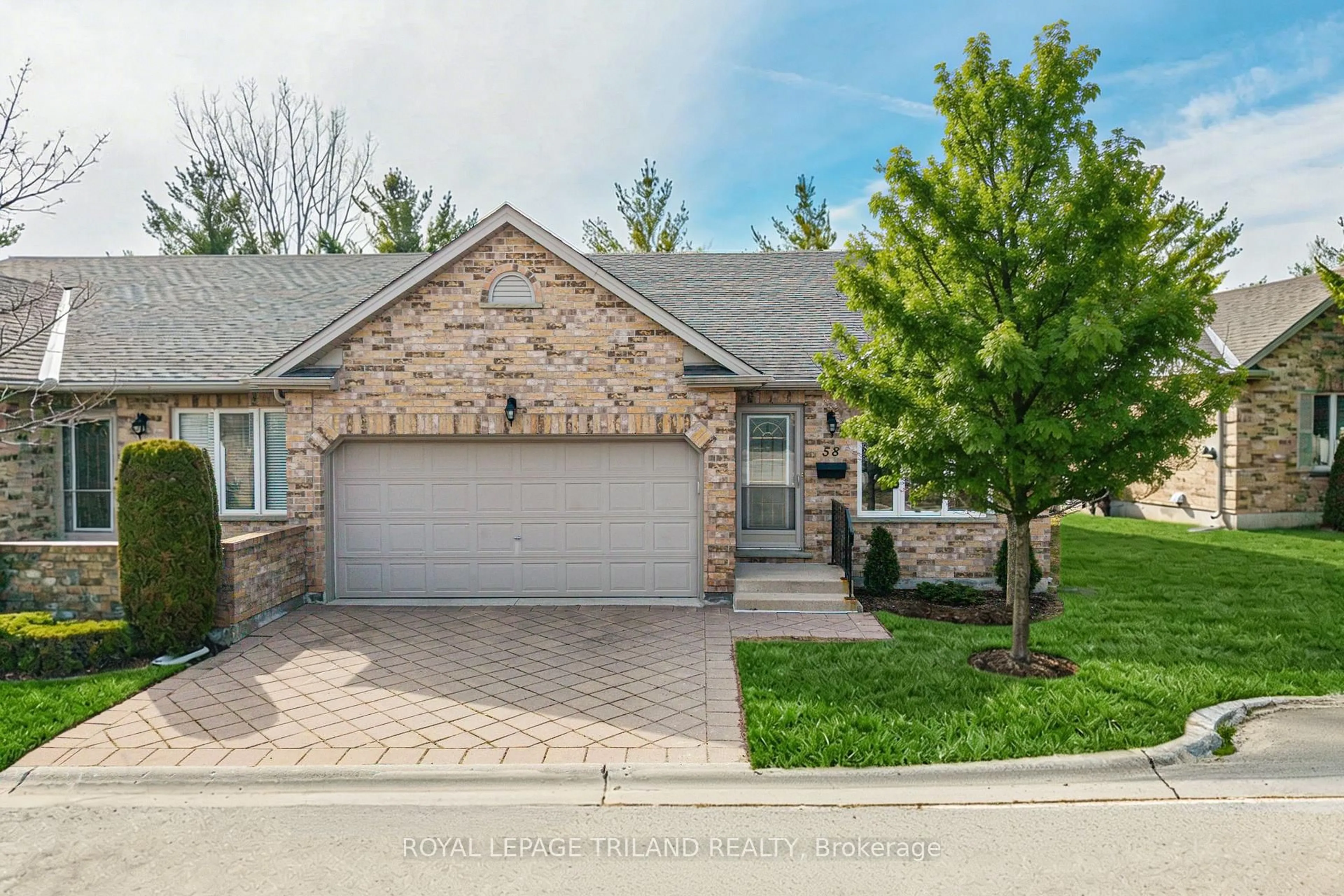 Home with brick exterior material, street for 572 Thistlewood Dr #58, London North Ontario N5X 4N7