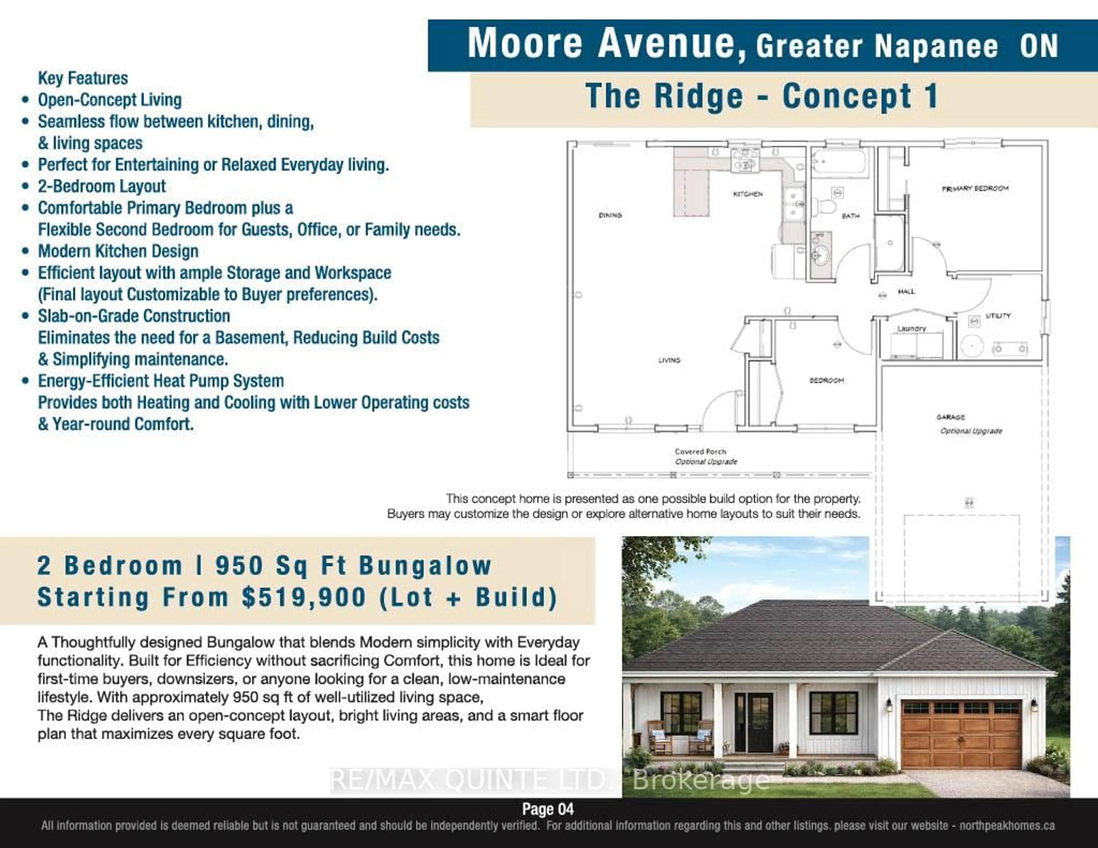Floor plan for 00 Moore Ave, Napanee Ontario K7R 3K7