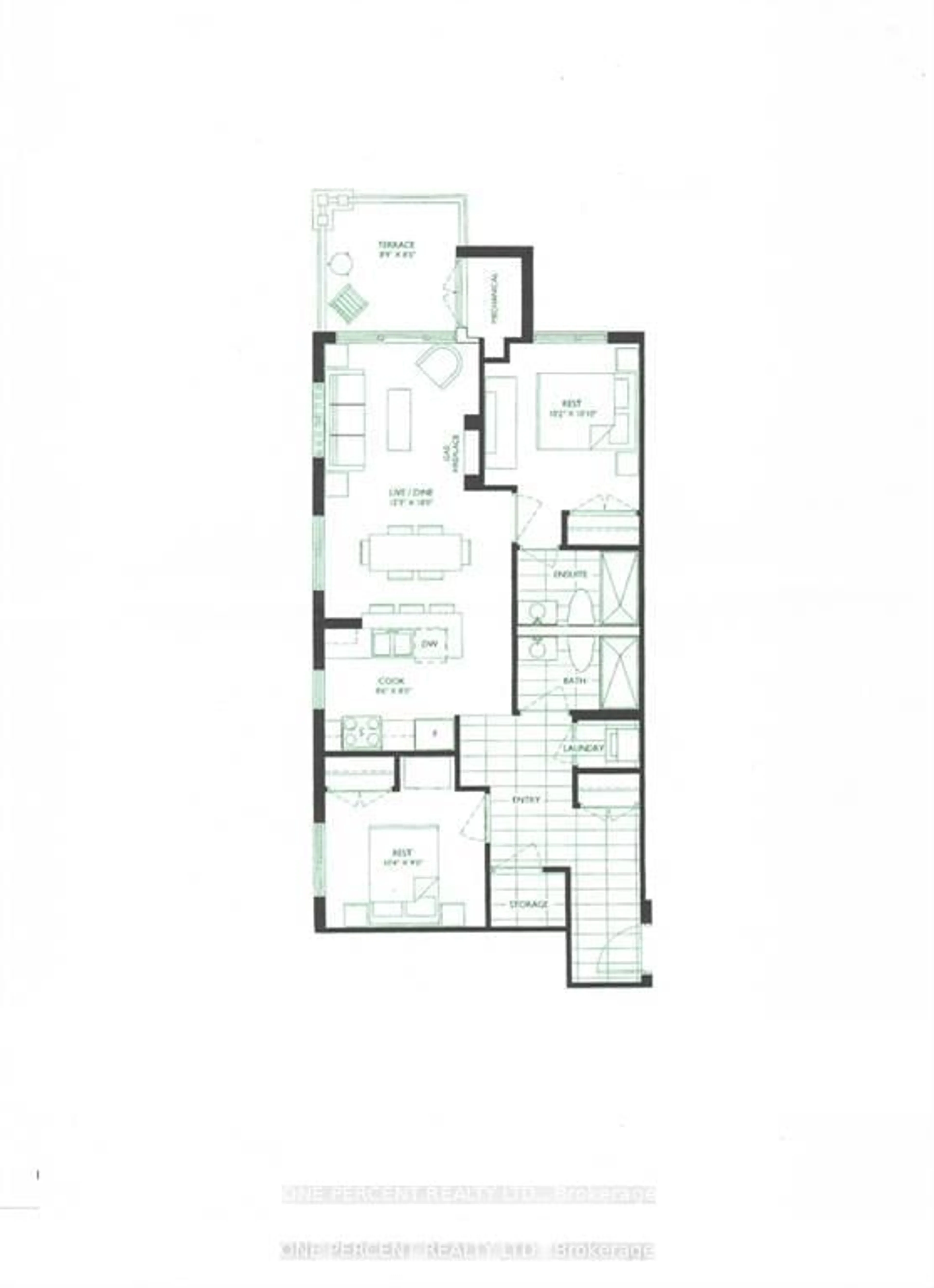 Floor plan for 12 Beckwith Lane #302, Blue Mountains Ontario L9Y 0A4