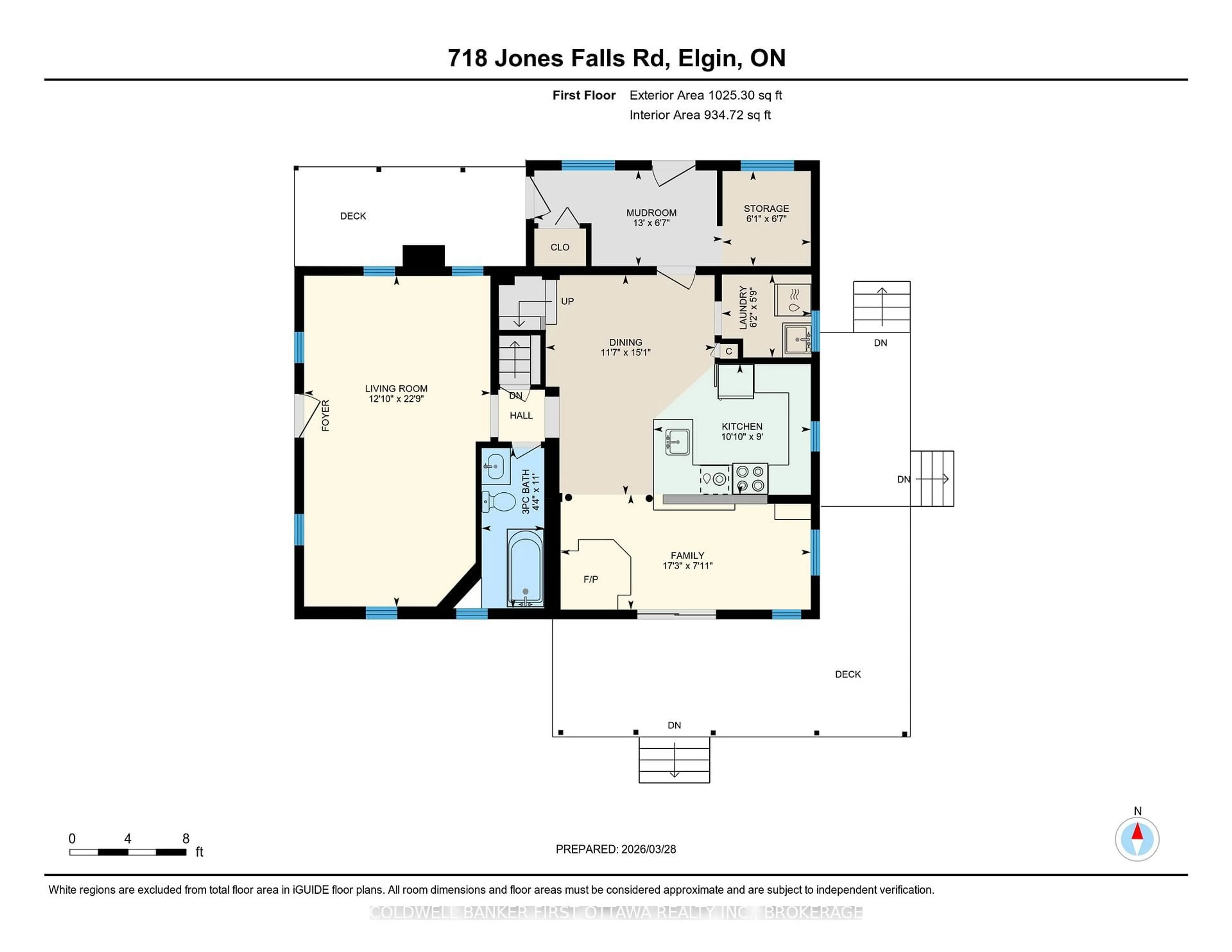Floor plan for 718 Jones Falls Rd, Rideau Lakes Ontario K0G 1E0