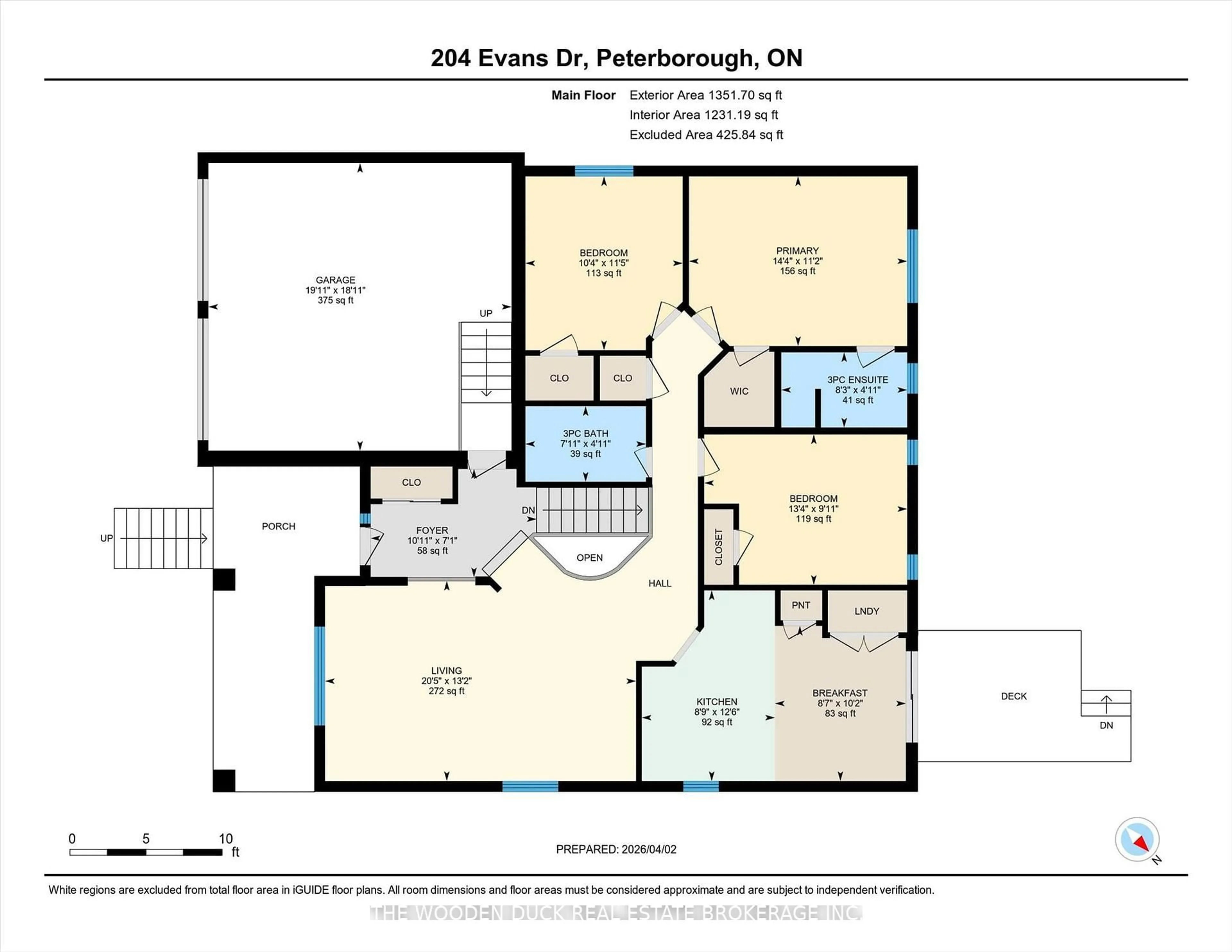 Floor plan for 204 Evans Dr, Peterborough Ontario K9H 7S6