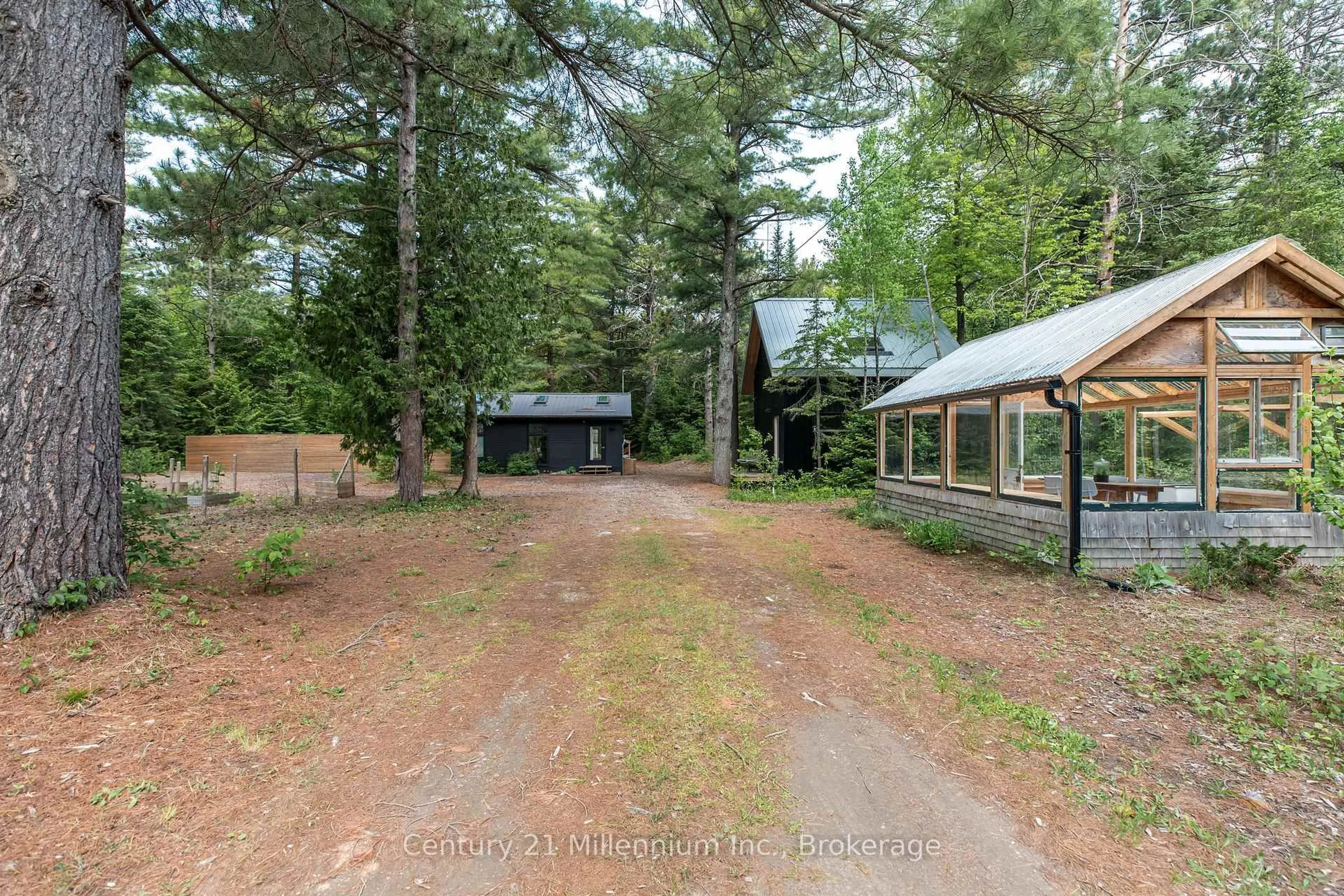 A pic from outside/outdoor area/front of a property/back of a property/a pic from drone, forest/trees view for 204 Ogimah Rd, Native Leased Lands Ontario N0H 2T0