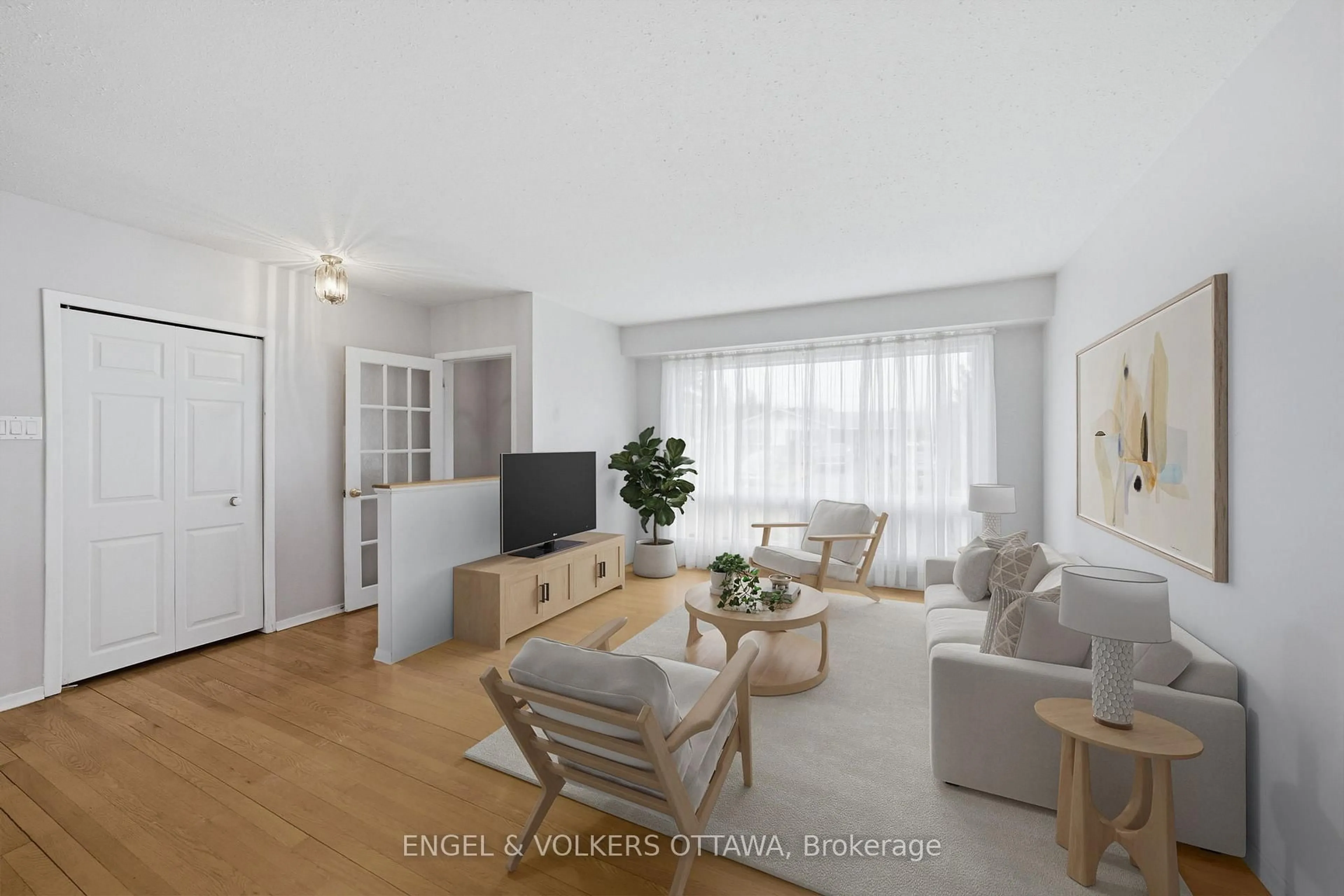 Living room with furniture, unknown for 22 Parkside Cres, Ottawa Ontario K2G 3B5