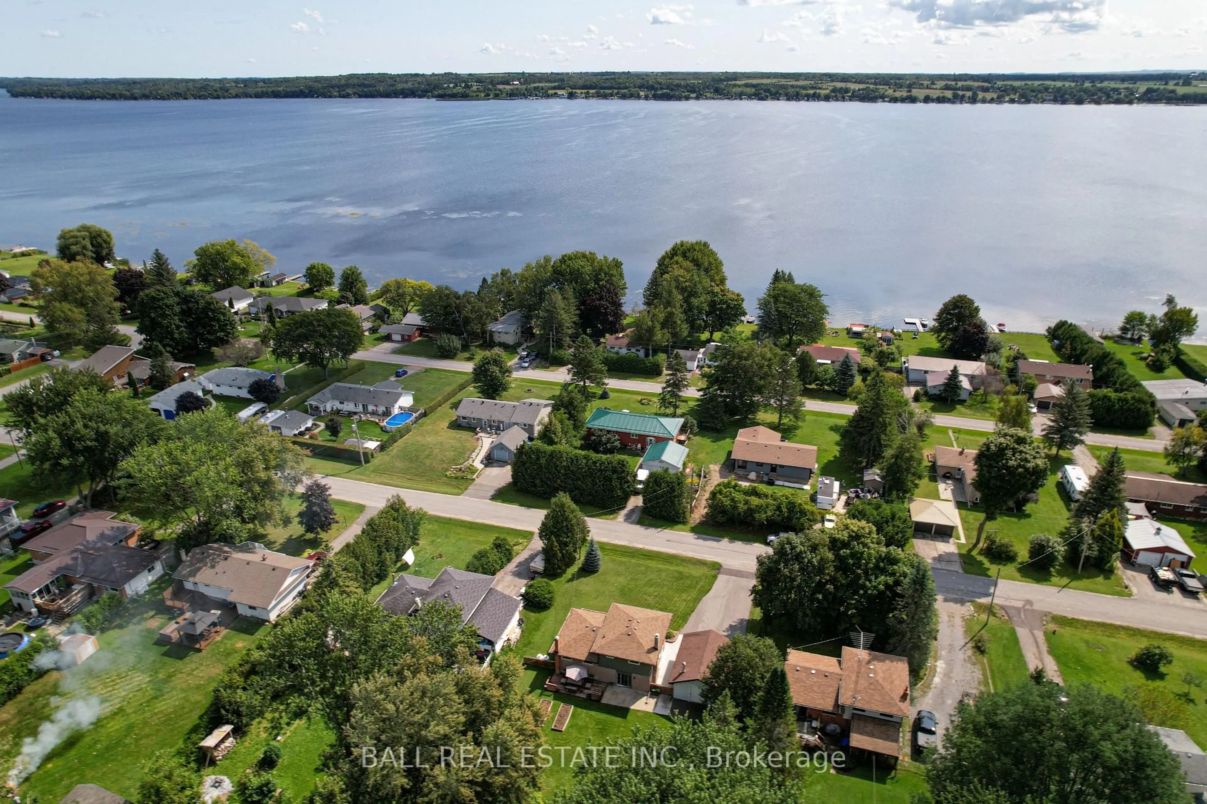 A pic from outside/outdoor area/front of a property/back of a property/a pic from drone, water/lake/river/ocean view for 166 Victoria Dr, Kawartha Lakes Ontario K0M 1G0