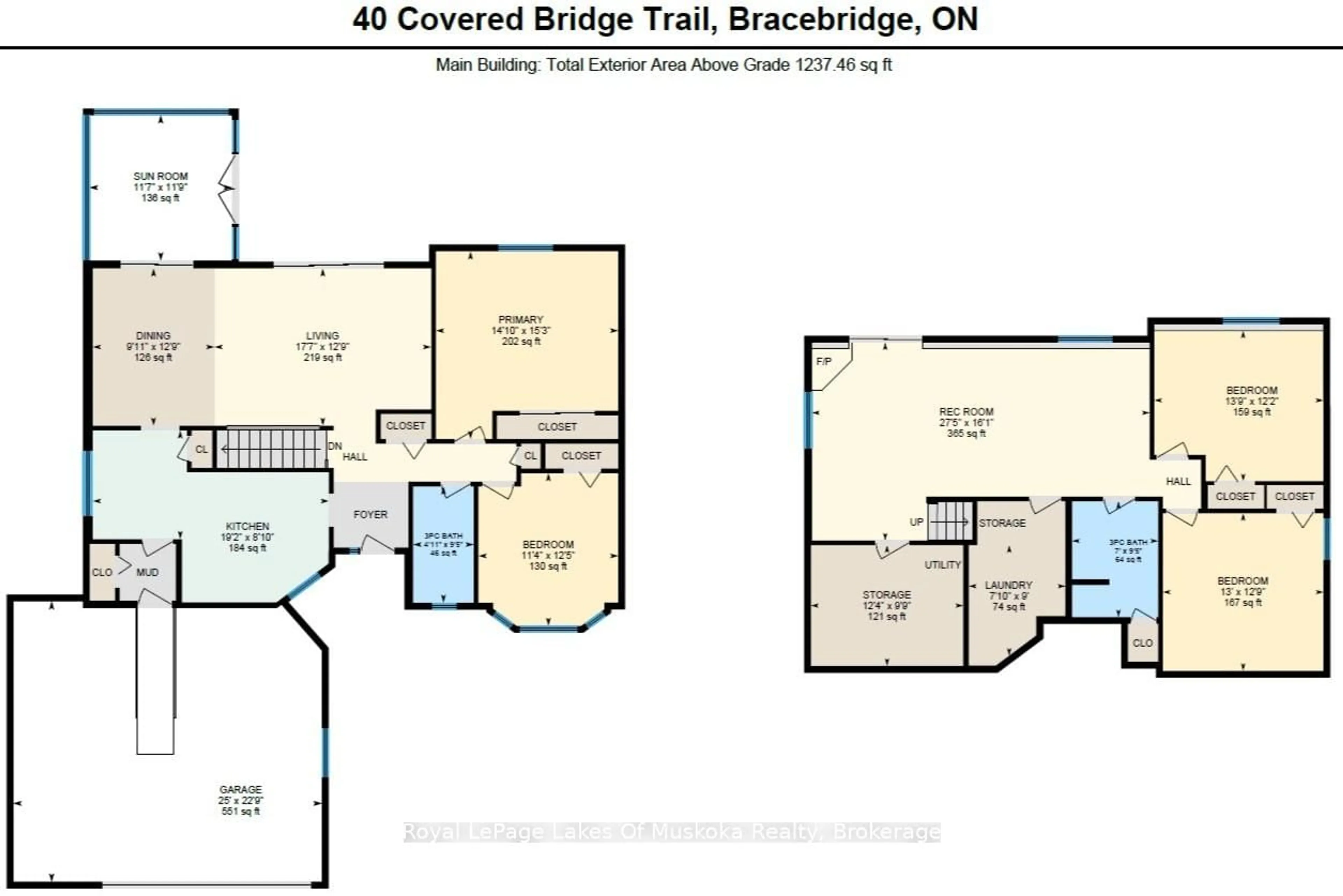 Floor plan for 40 Covered Bridge Tr, Bracebridge Ontario P1L 1Y1