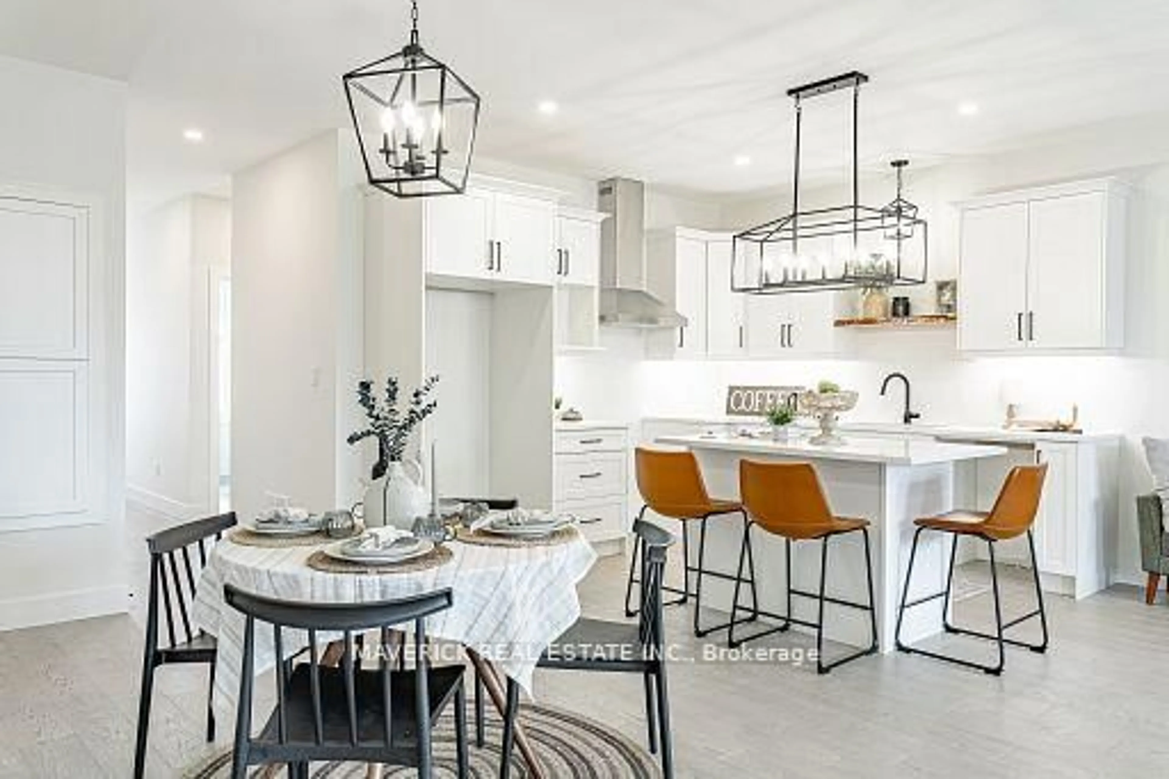 Open concept kitchen, ceramic/tile floor for 183 Brock St #8, Zorra Ontario N0M 2M0