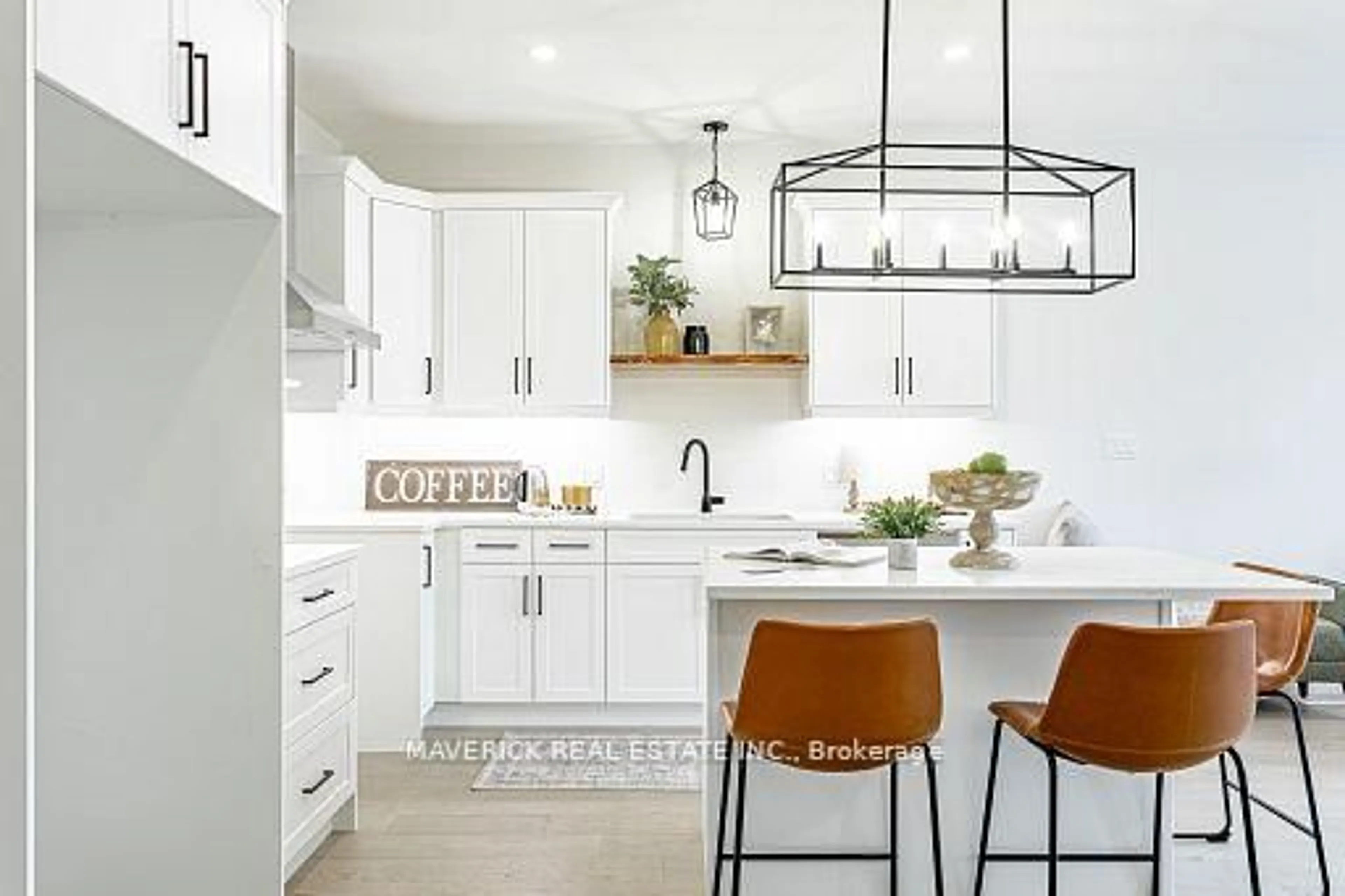 Open concept kitchen, ceramic/tile floor for 183 Brock St #8, Zorra Ontario N0M 2M0