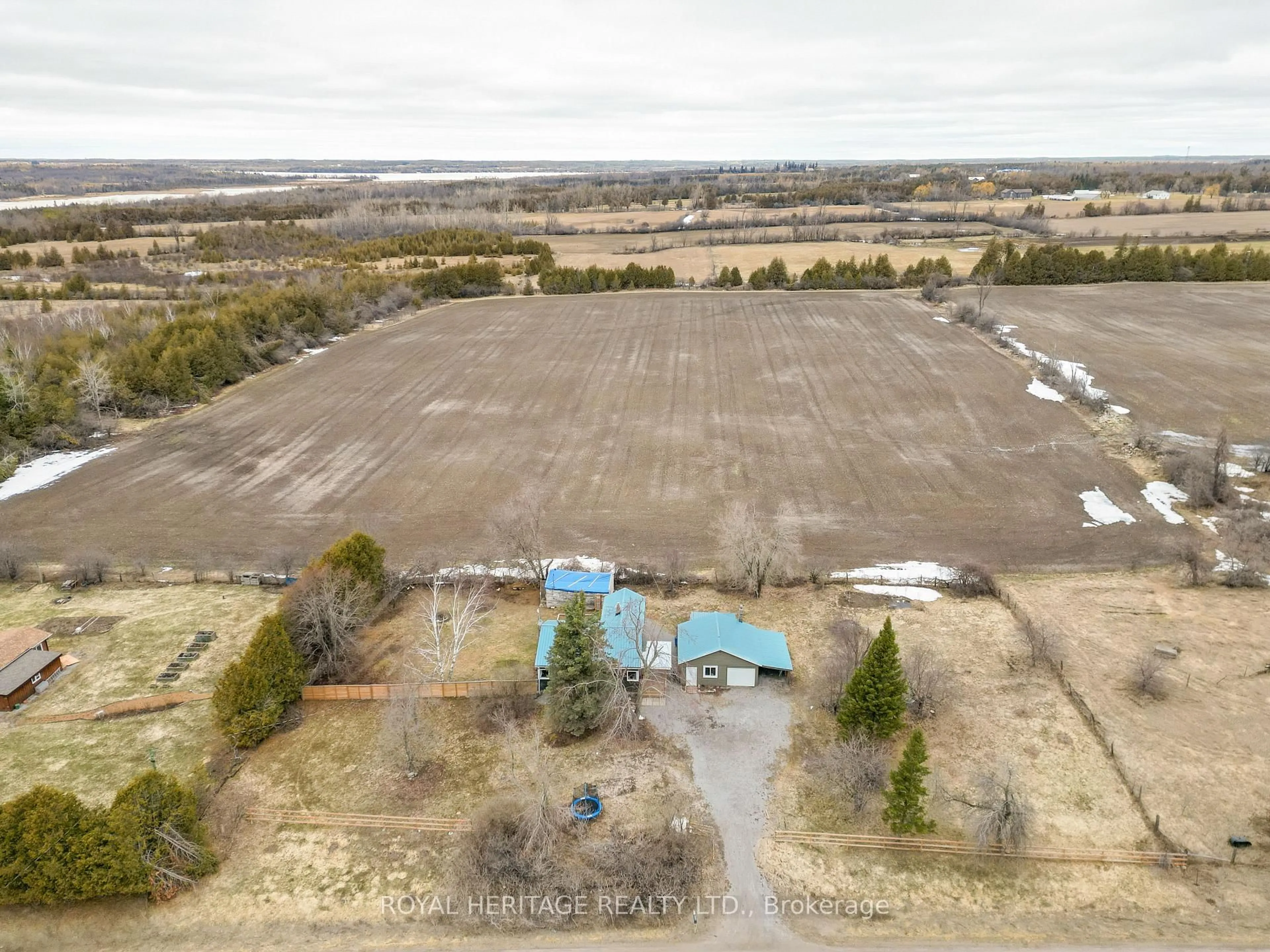 A pic from outside/outdoor area/front of a property/back of a property/a pic from drone, unknown for 2291 County Rd 36, Kawartha Lakes Ontario K0M 1L0