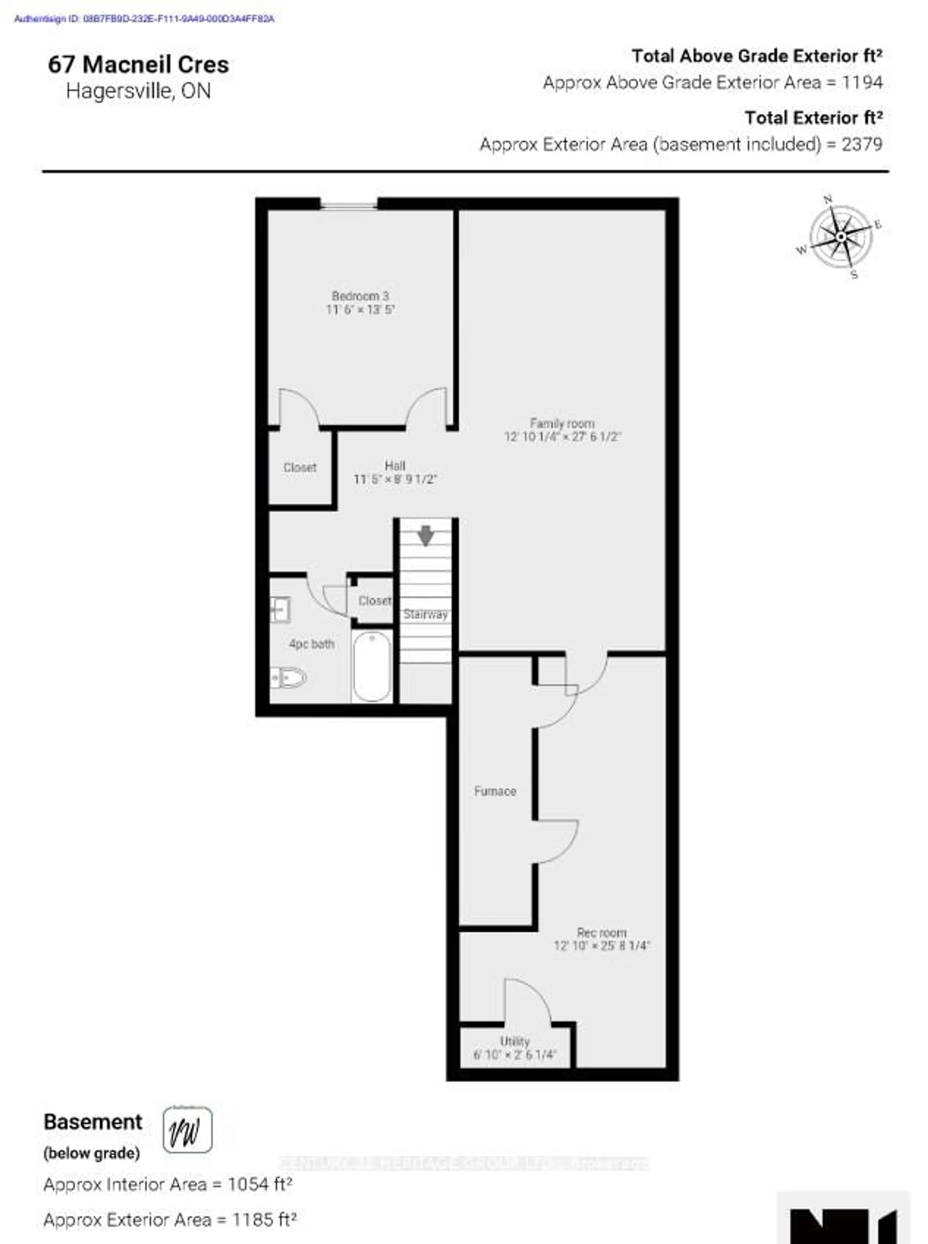 Floor plan for 67 MacNeil Crt, Haldimand Ontario N0A 1H0