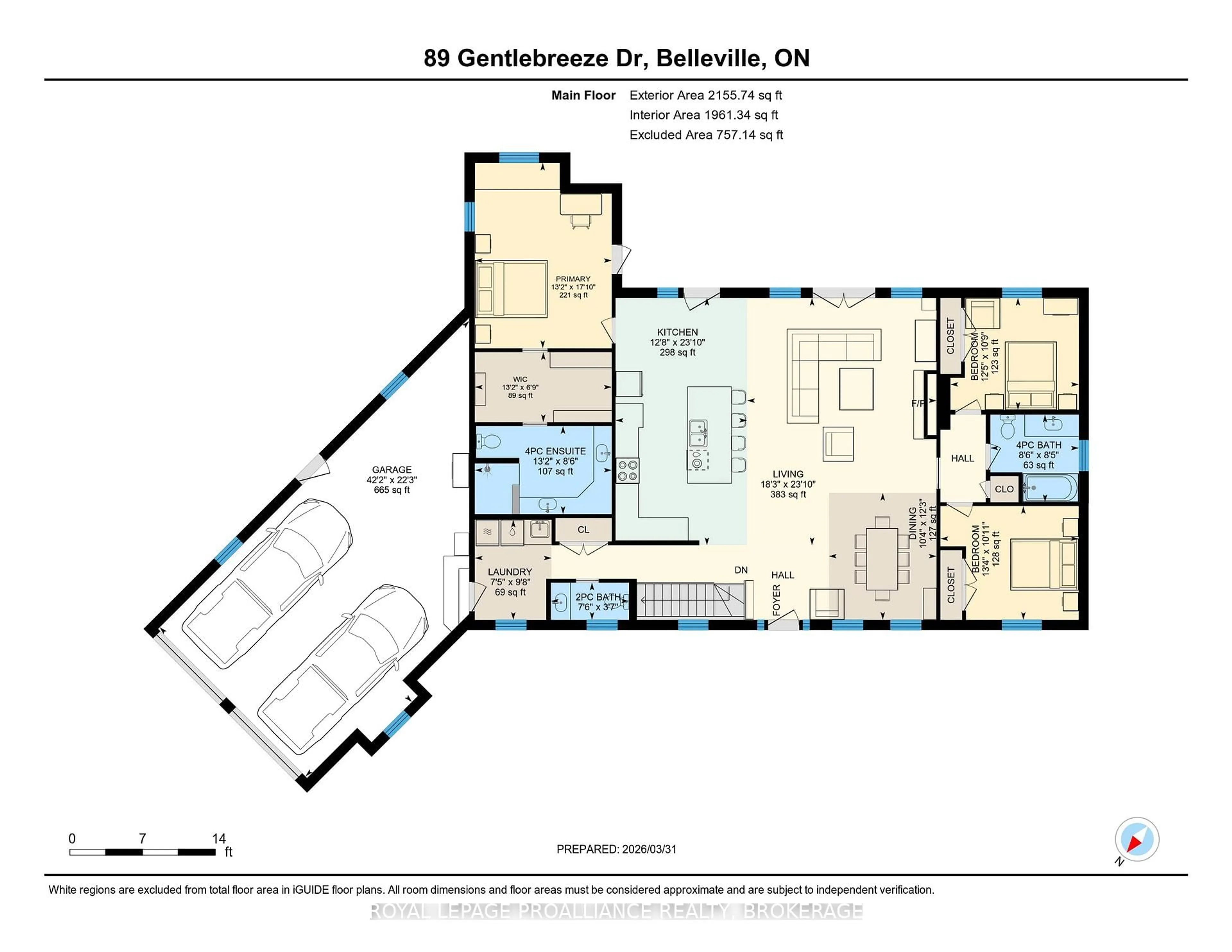 Floor plan for 89 Gentlebreeze Dr, Belleville Ontario K0K 2V0